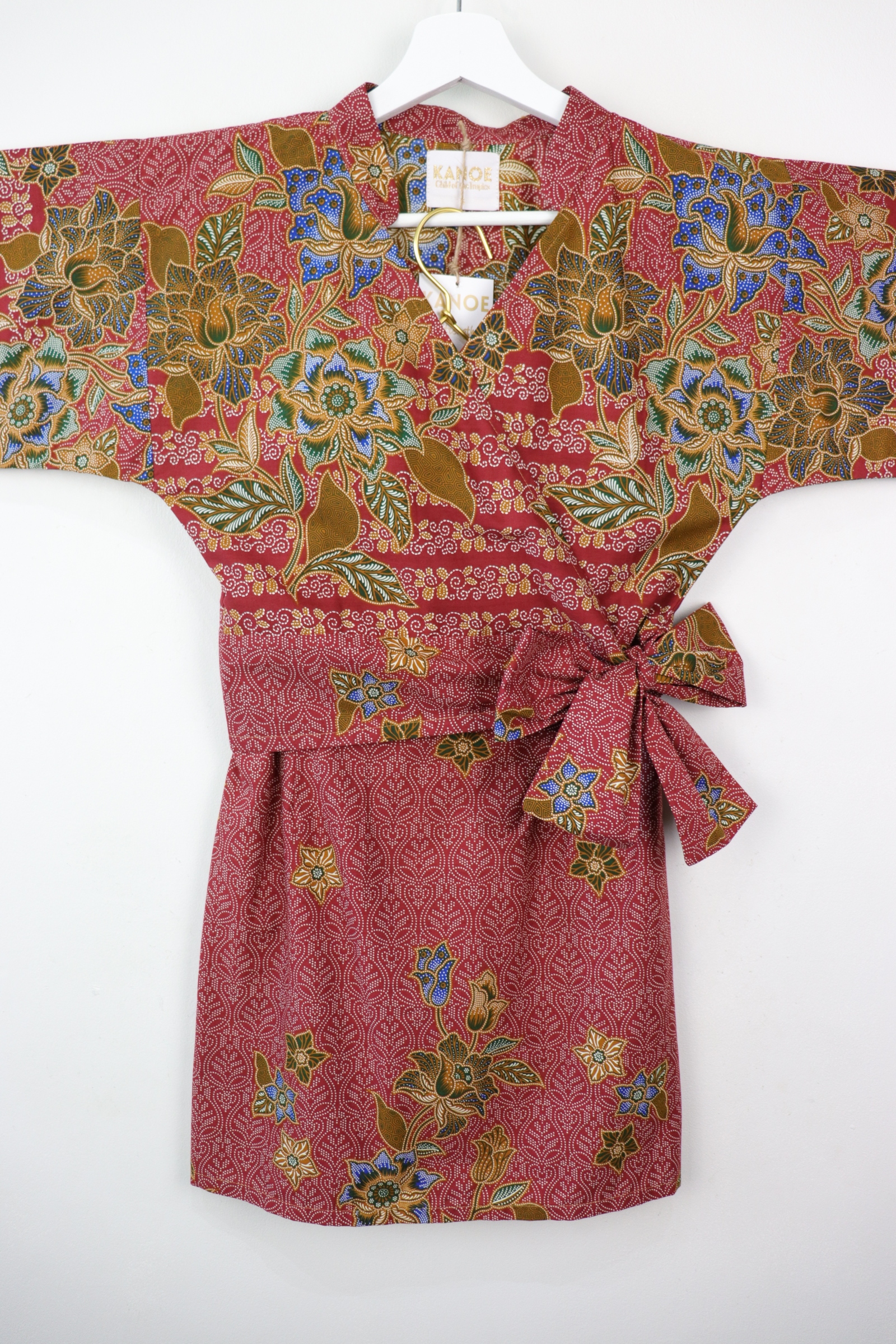 Kimono Wrap Matching Set - Raspberry Crepe (S/M/L)