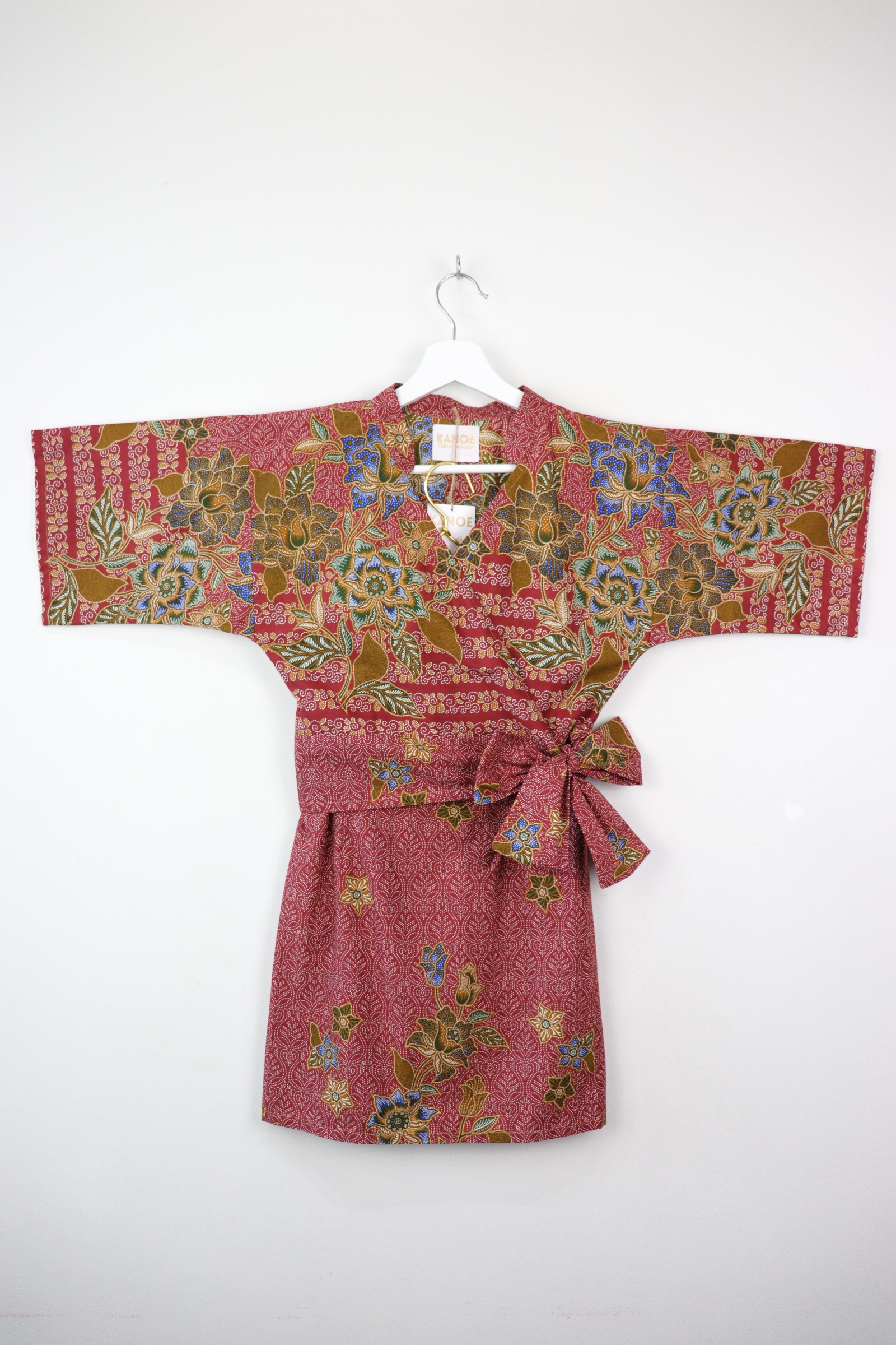 Kimono Wrap Matching Set - Raspberry Crepe (S/M/L)