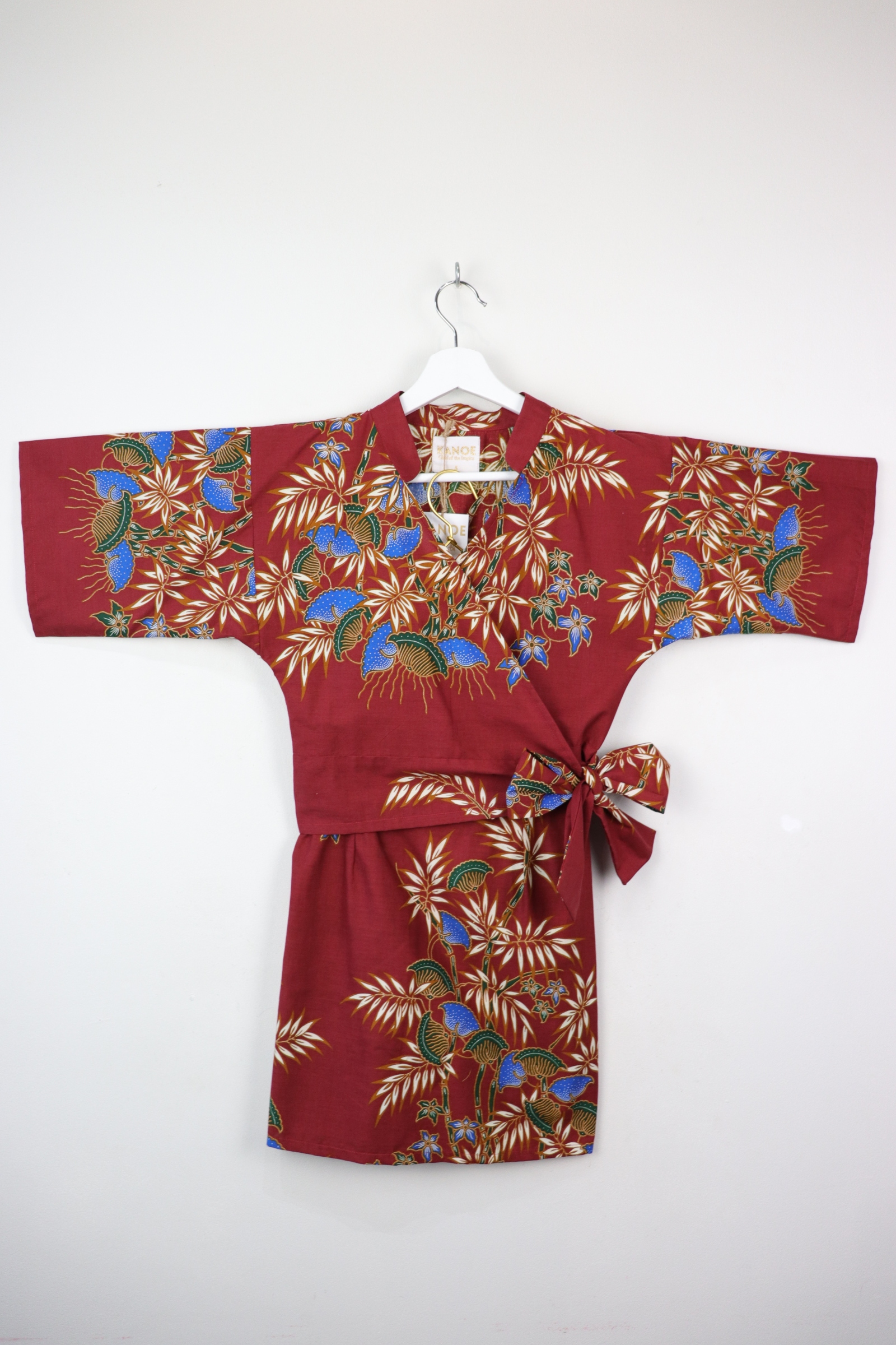 Matching Batik - Ruby Wrap Child Set KANOE Tropics Kimono (S/XL) - – est