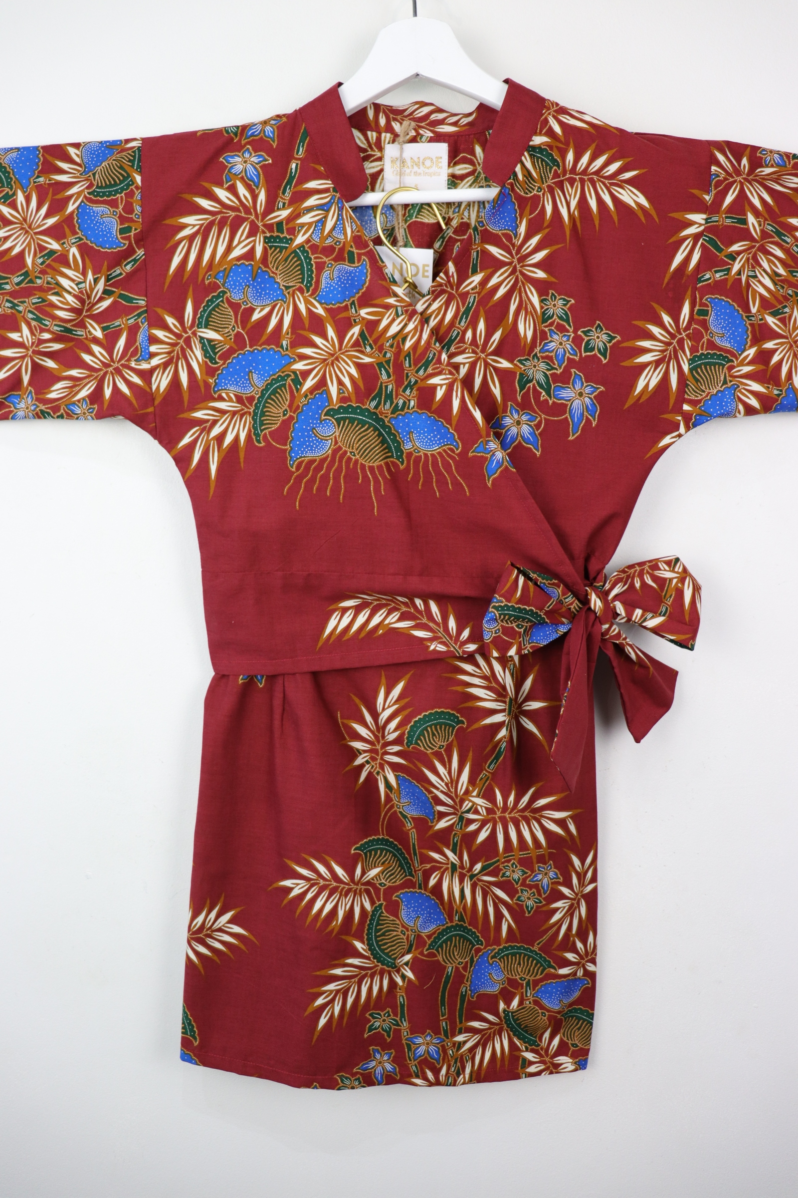 Kimono Wrap Matching Set - Ruby Tropics (S/XL)