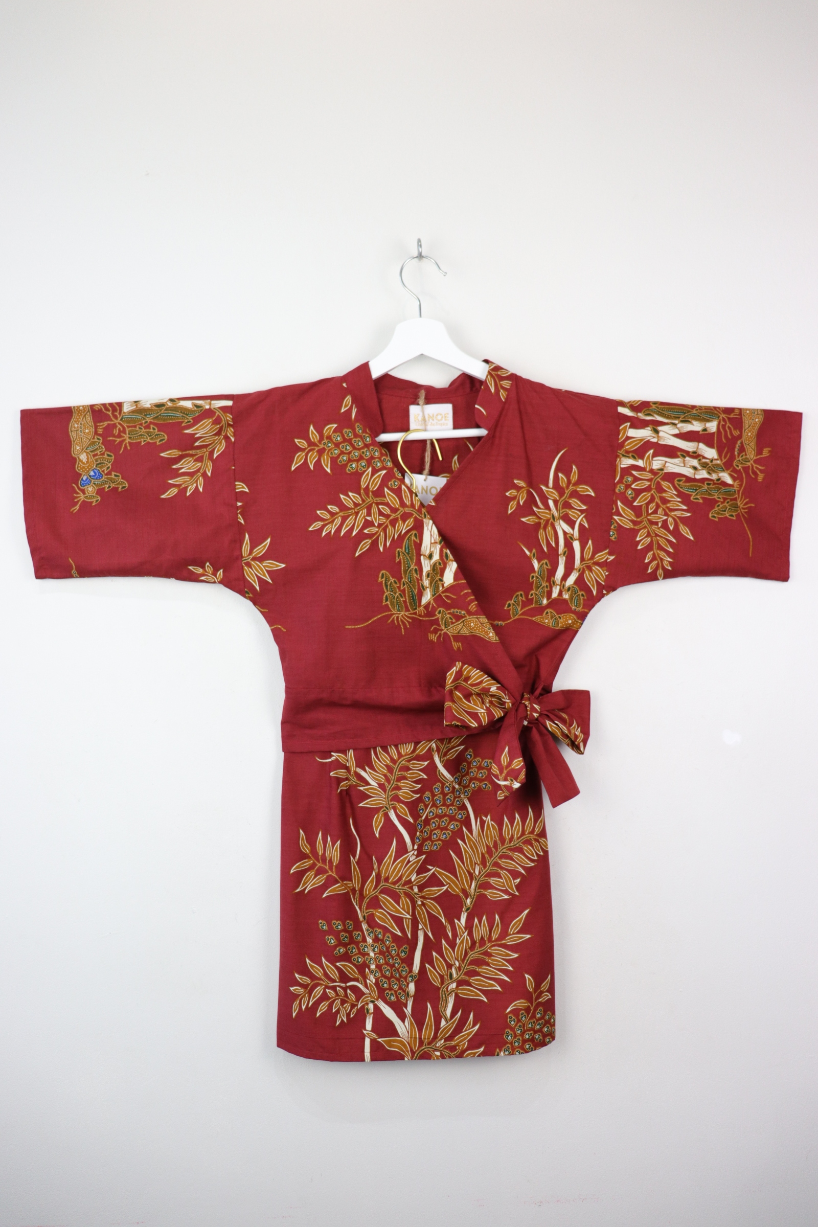 Kimono Wrap Matching Set - Bamboo Ruby (M)