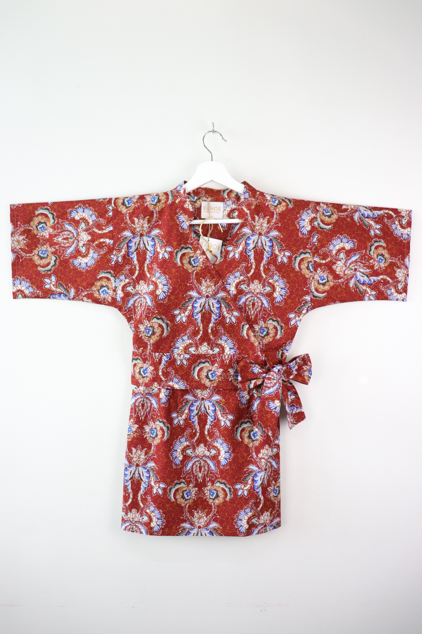 Kimono Wrap Matching Set - Ruby Peacock (S/M/L)