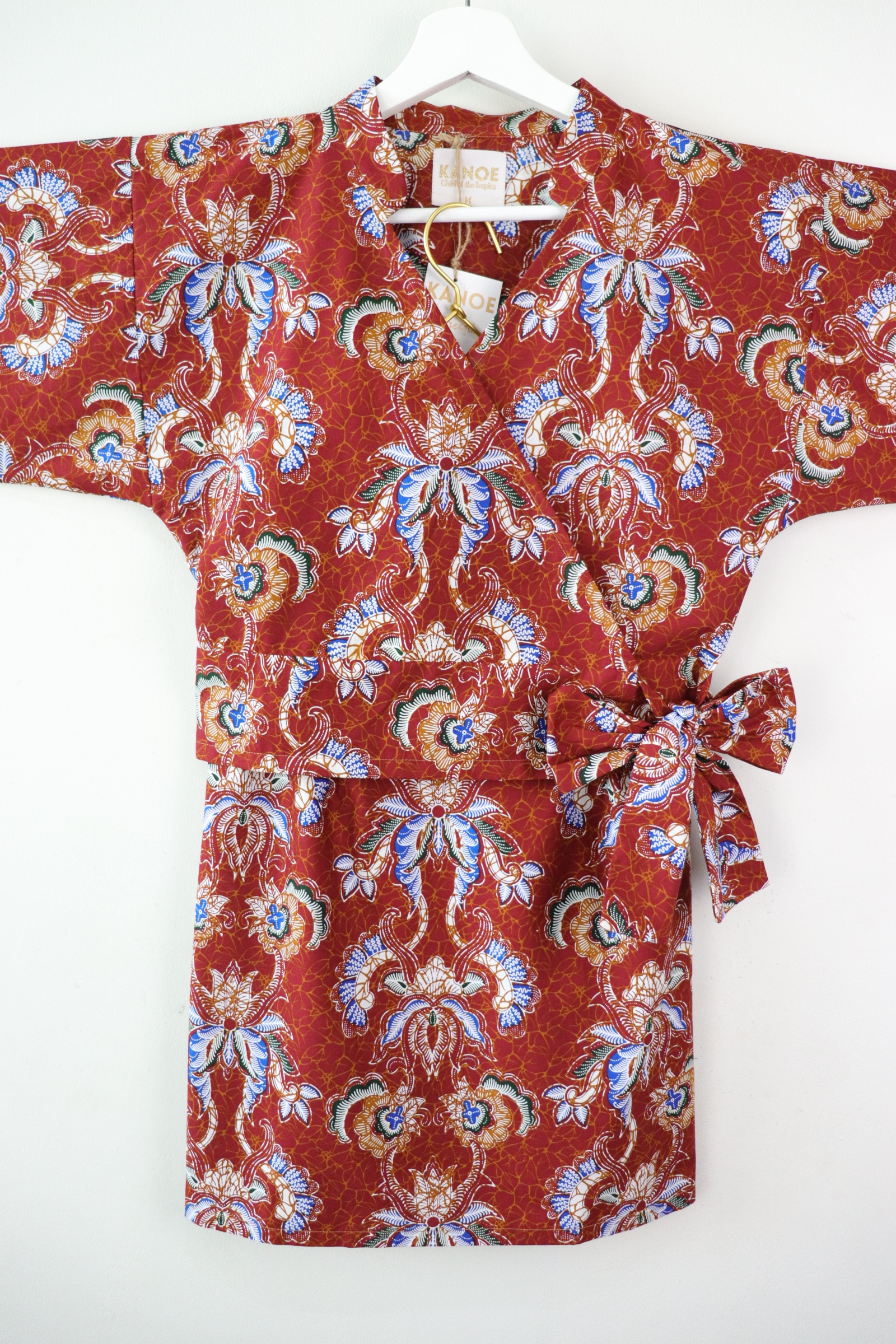 Kimono Wrap Matching Set - Ruby Peacock (S/M/L)