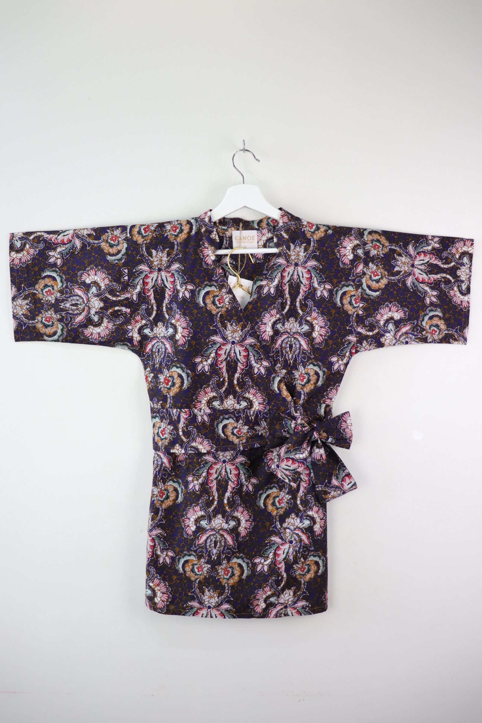 Kimono Wrap Matching Set - Sapphire Peacock (S/M/L)