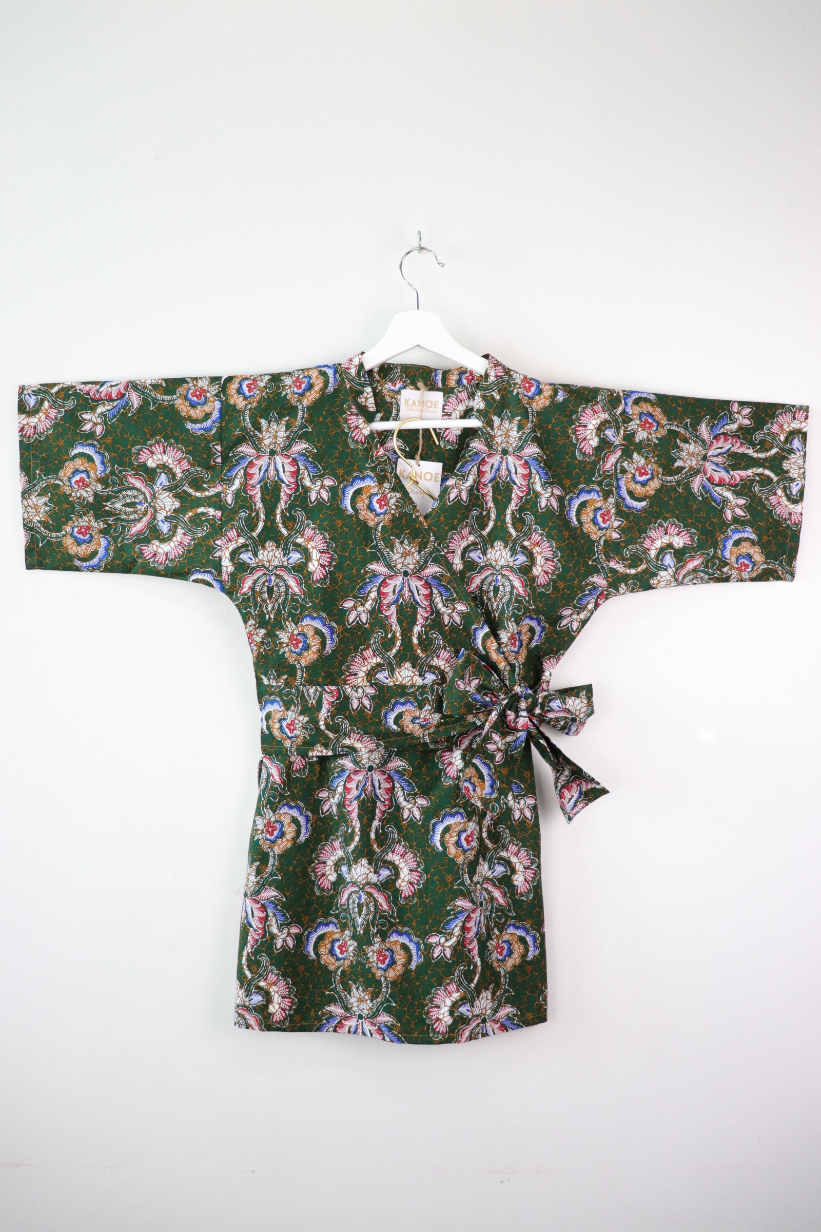 Kimono Wrap Matching Set - Jade Peacock (S/M/L)