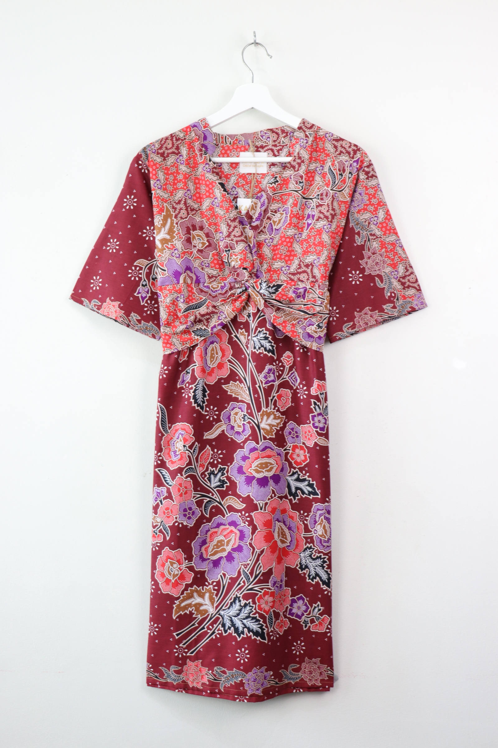 Twisted Front Dress w/ mandarin collar - Fei Glow