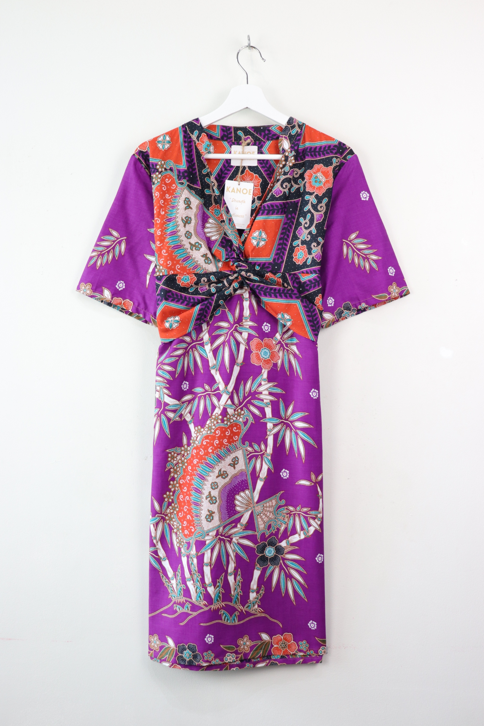 Twisted Front Dress w/ mandarin collar - Fei Poise