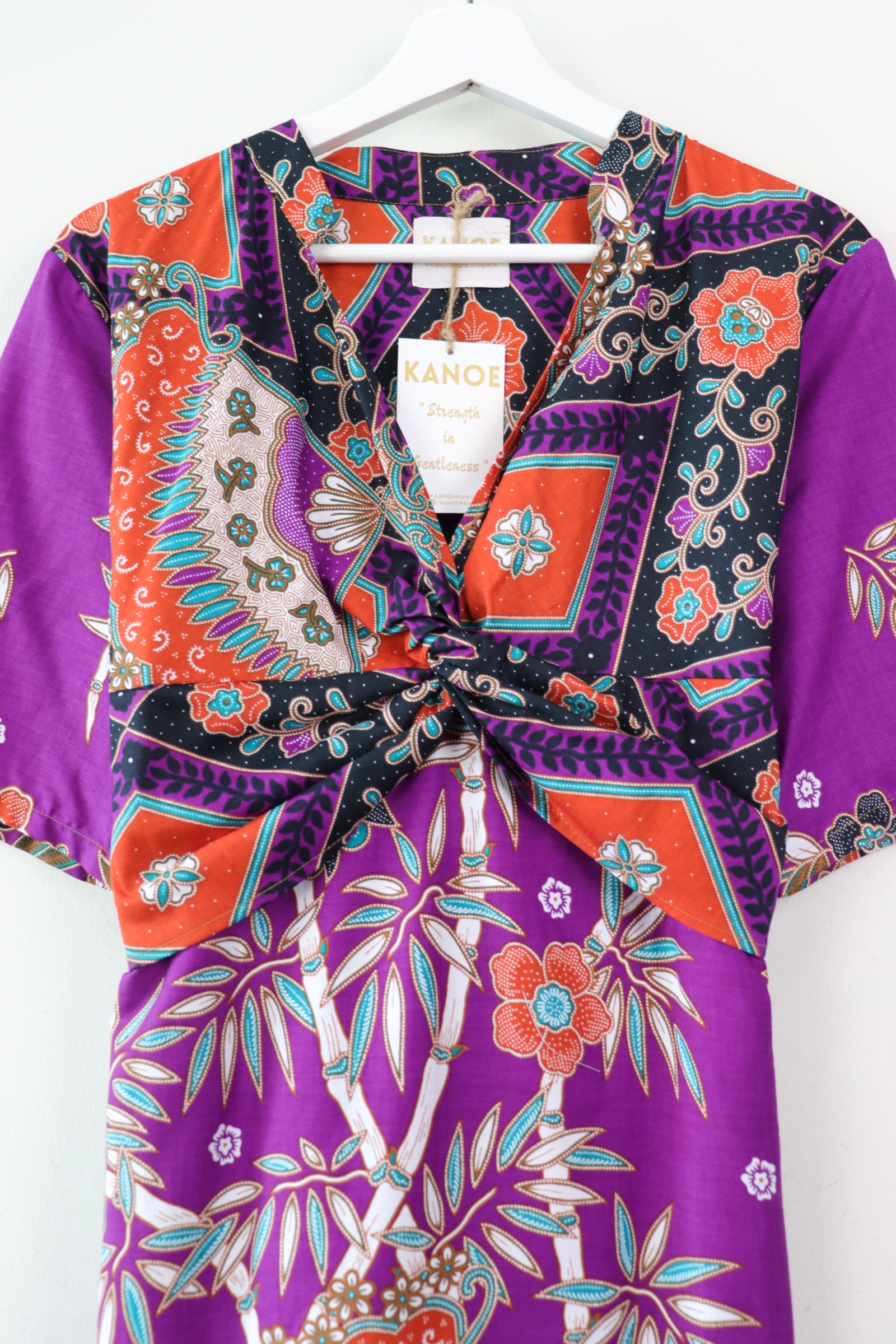 Twisted Front Dress w/ mandarin collar - Fei Poise