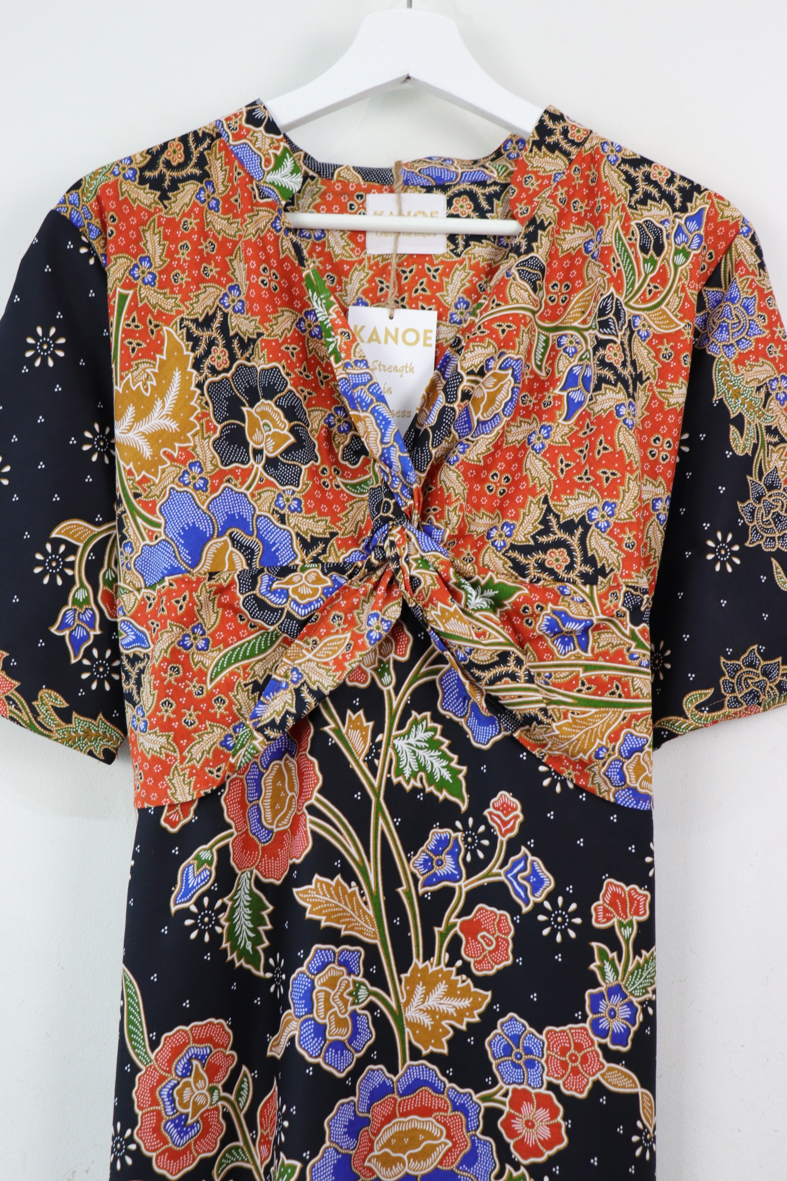 Twisted Front Dress w/ mandarin collar - Fei Tigress