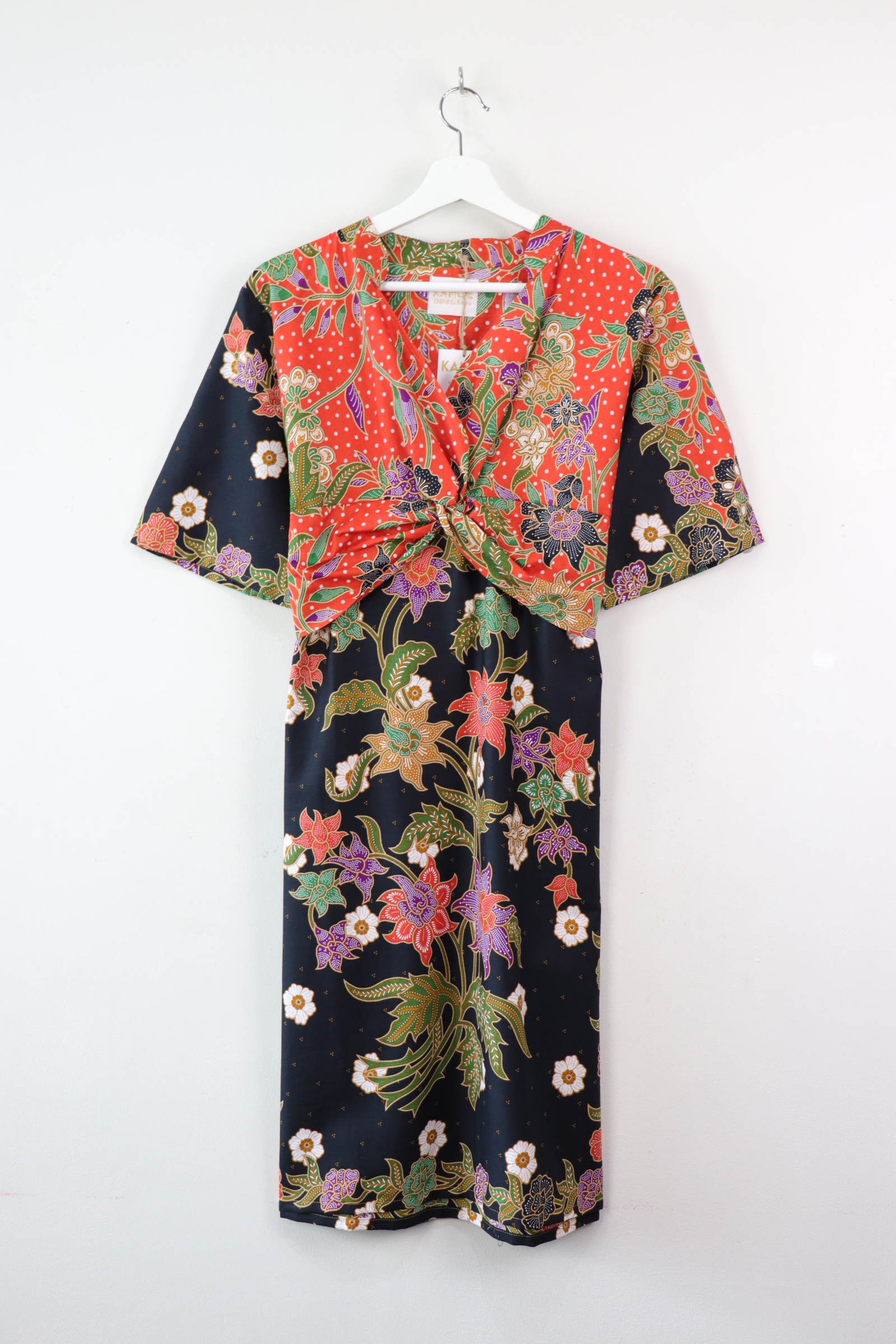 Twisted Front Dress w/ mandarin collar - Fei Tiger