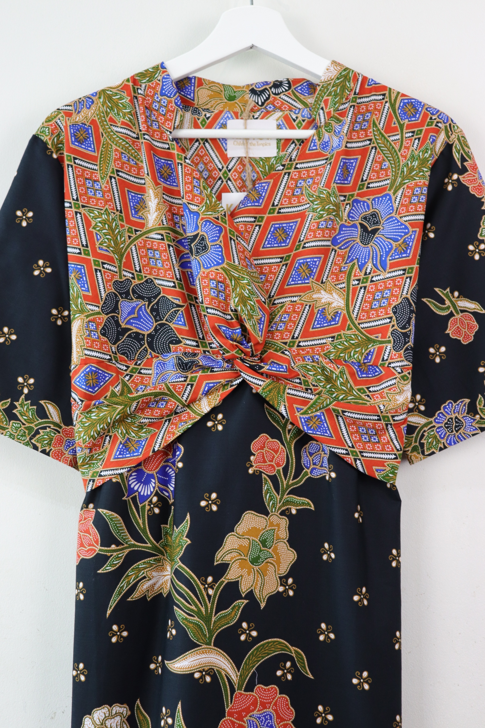 Twisted Front Dress w/ mandarin collar - Fei Star