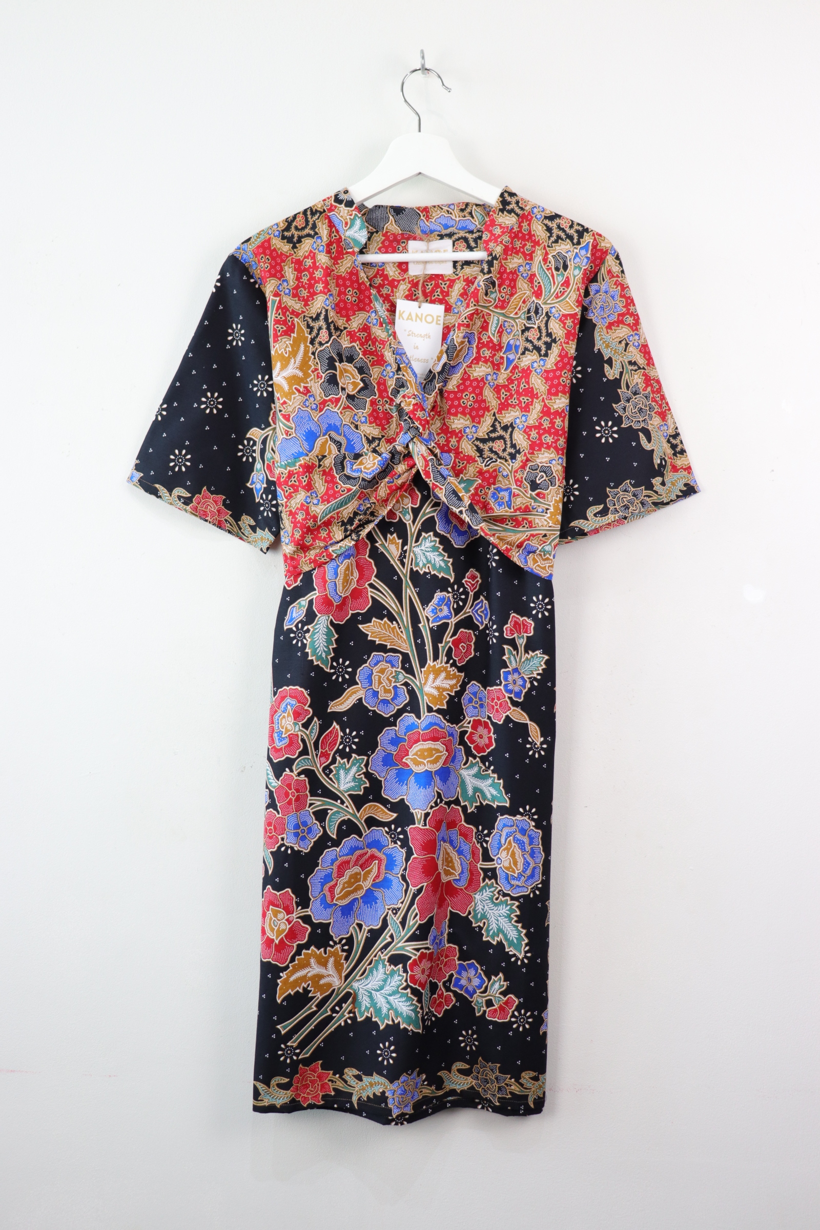 Twisted Front Dress w/ mandarin collar - Fei Chic