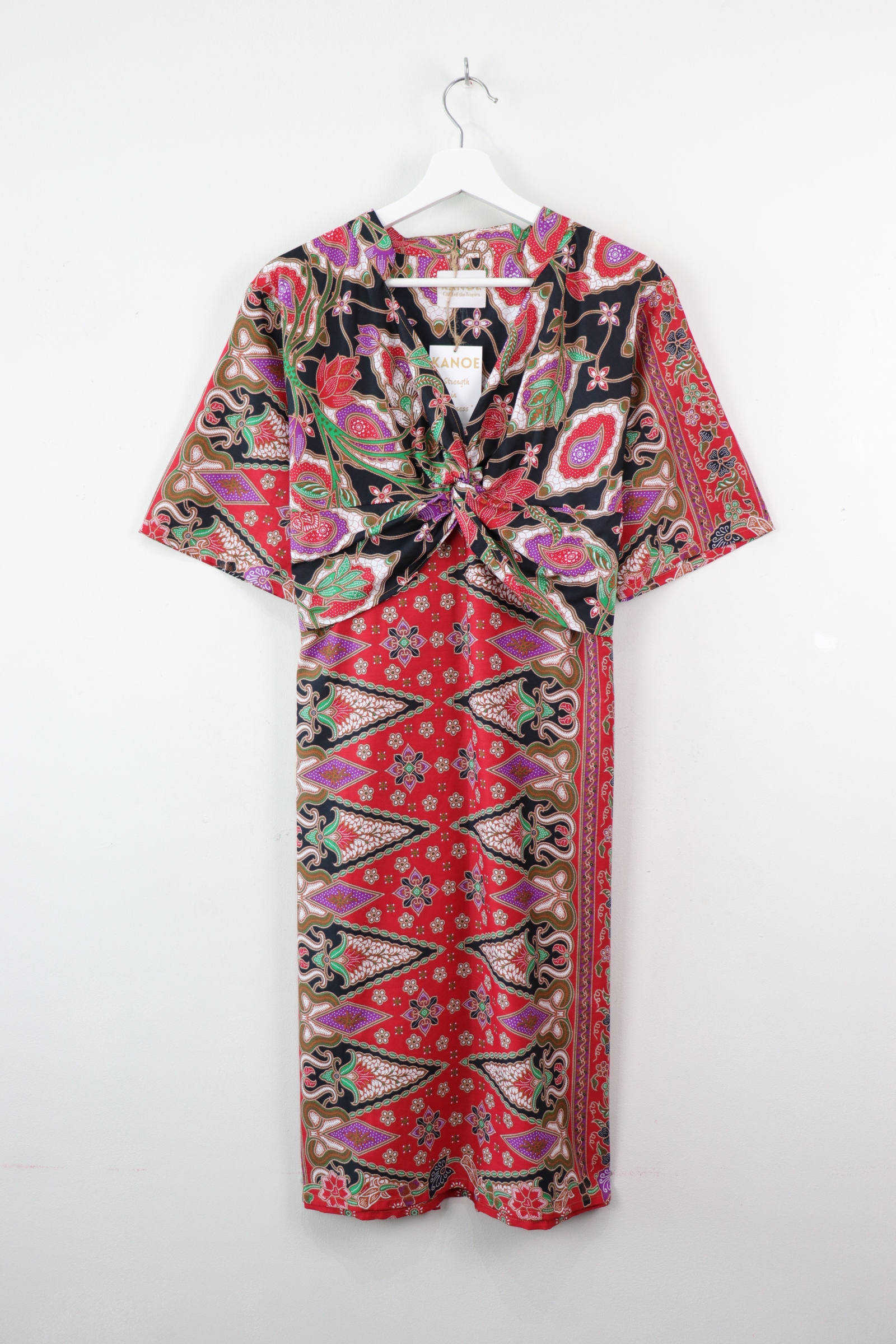 Twisted Front Dress w/ mandarin collar - Fei Luck