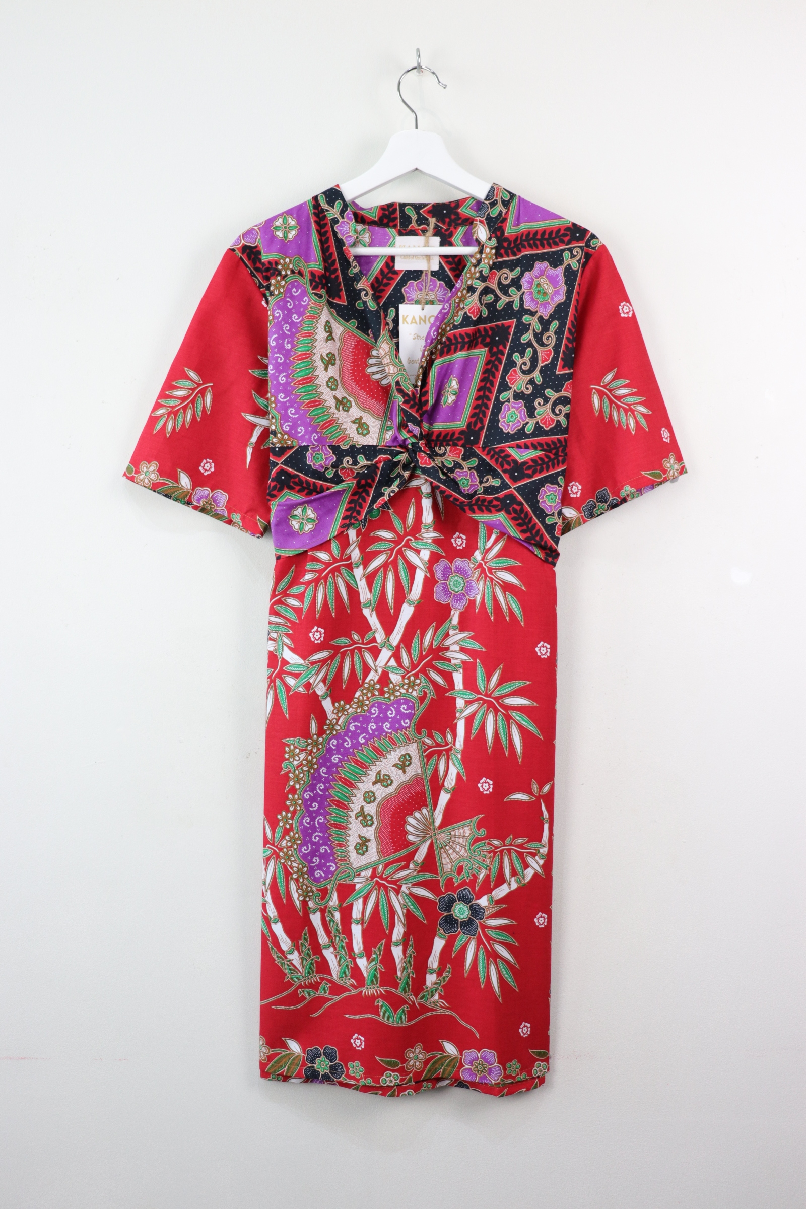 Twisted Front Dress w/ mandarin collar - Fei Lovie
