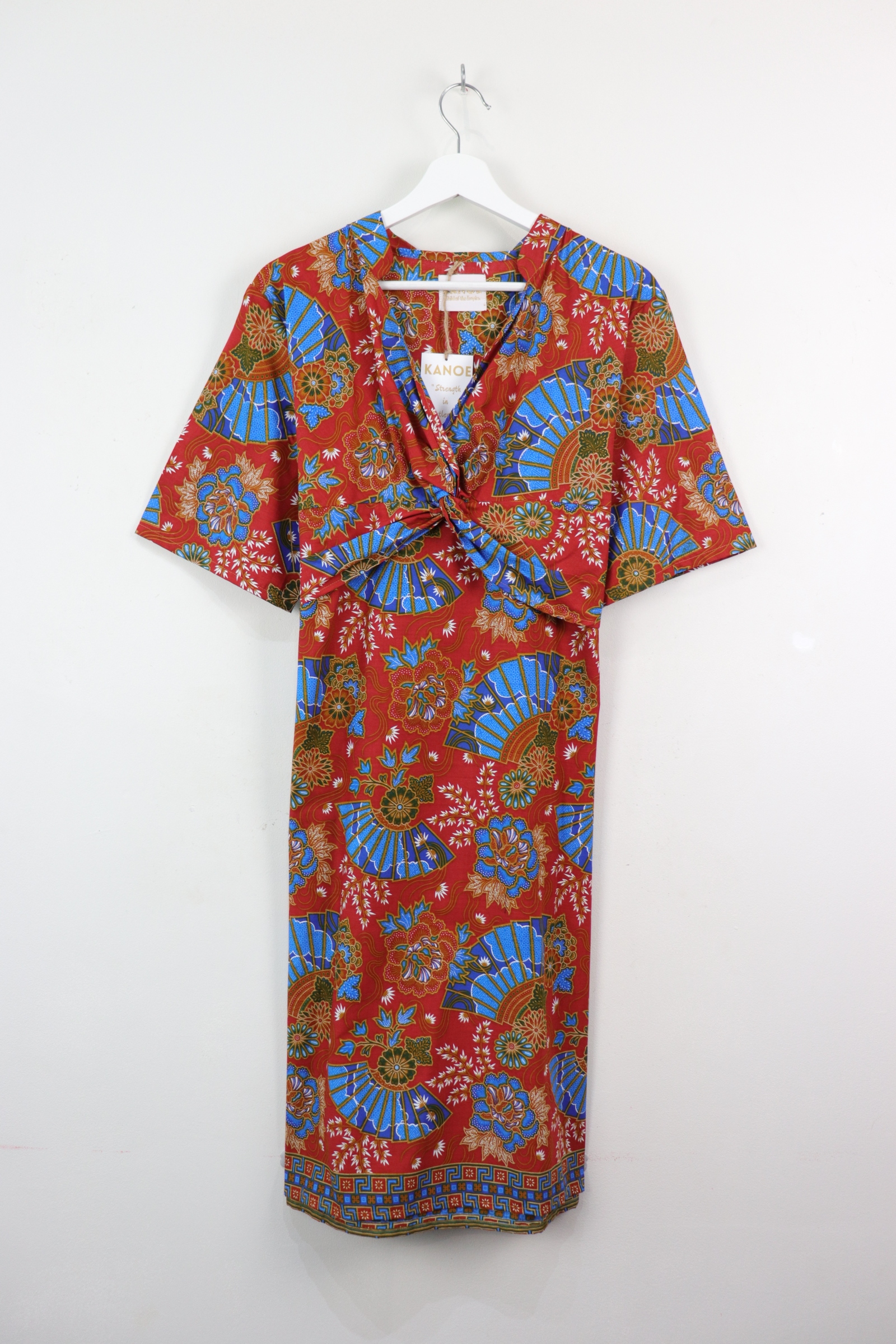 Twisted Front Dress w/ mandarin collar - Fei Grace