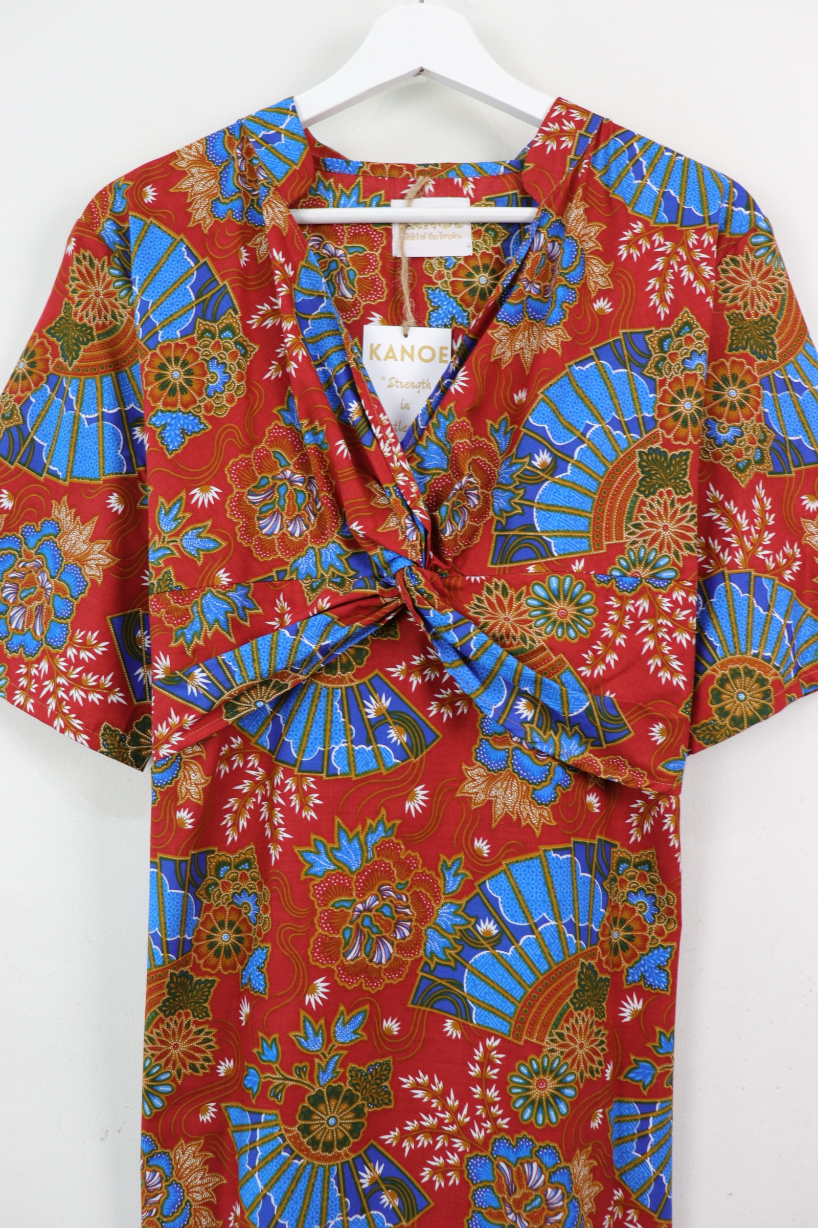 Twisted Front Dress w/ mandarin collar - Fei Grace
