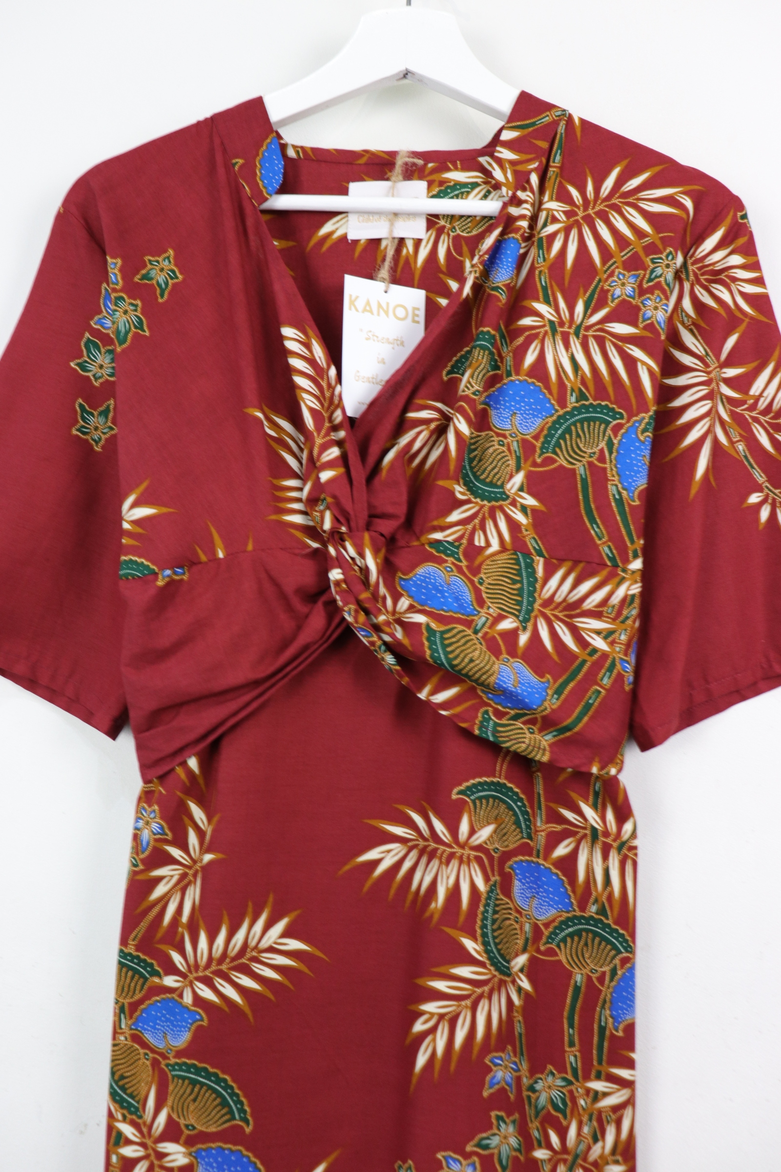 Twisted Front Dress w/ mandarin collar - Fei Feisty