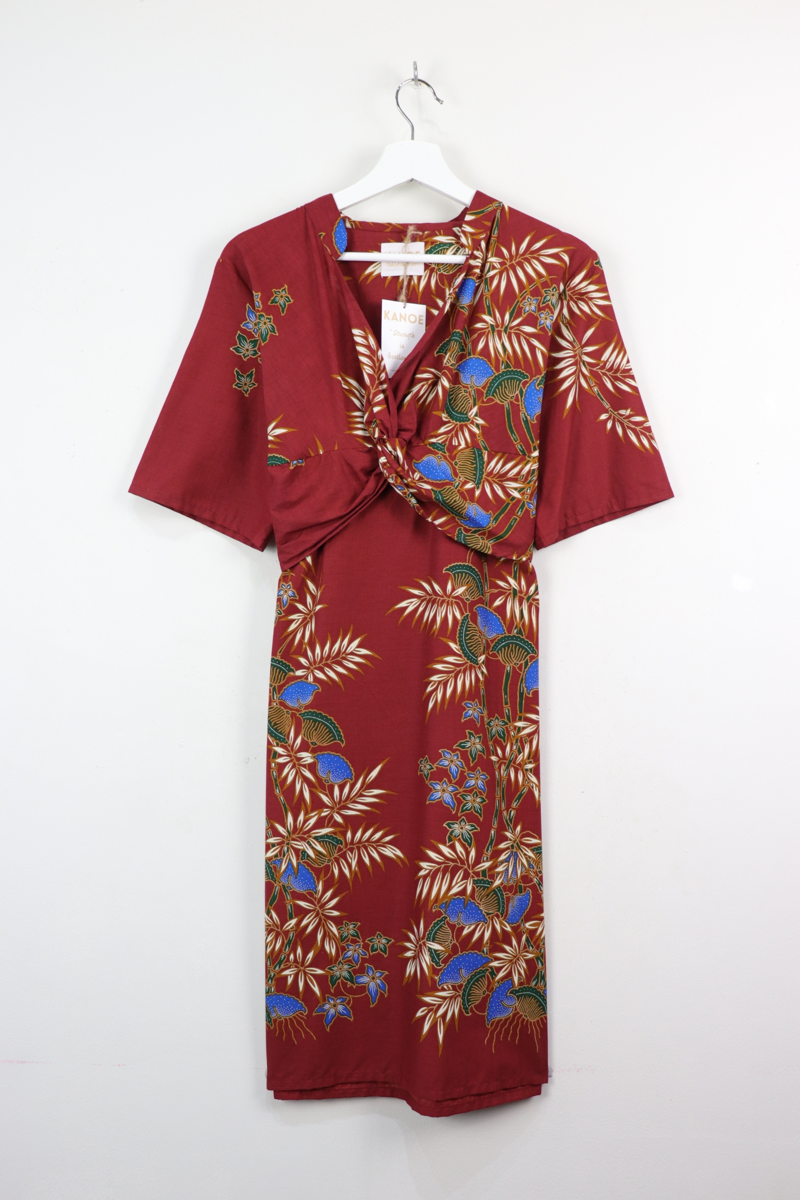 Twisted Front Dress w/ mandarin collar - Fei Feisty