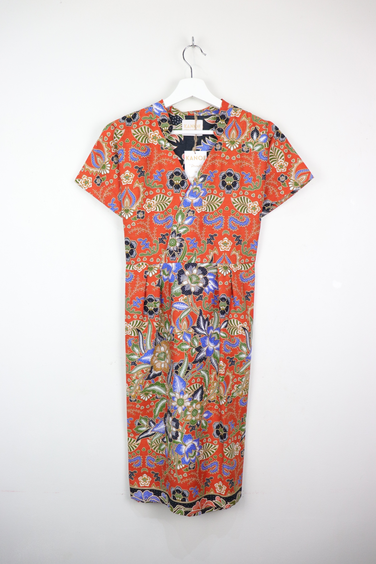Kimono wrap dress w/ mandarin collar - Friend Li