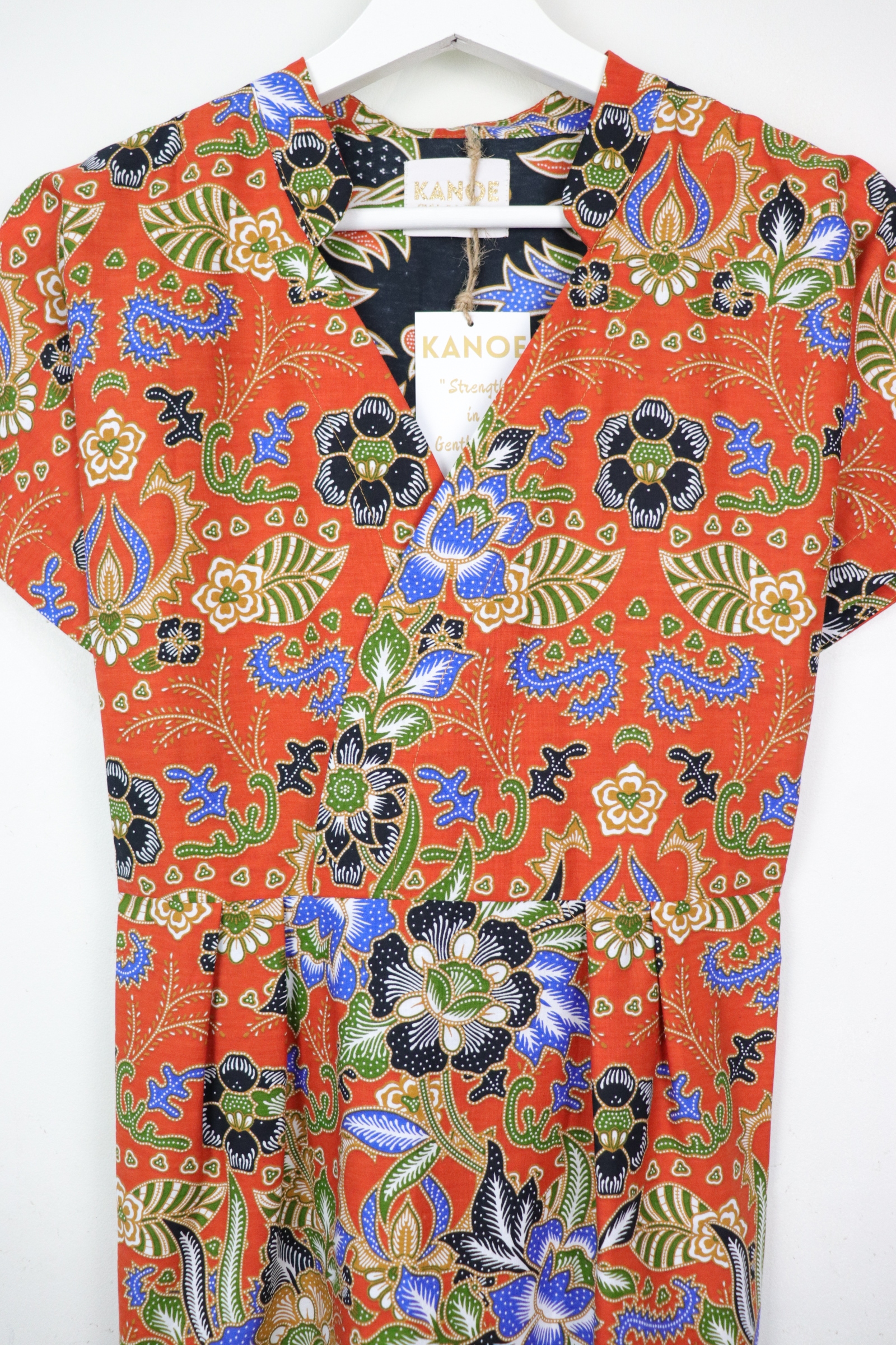Kimono wrap dress w/ mandarin collar - Friend Li