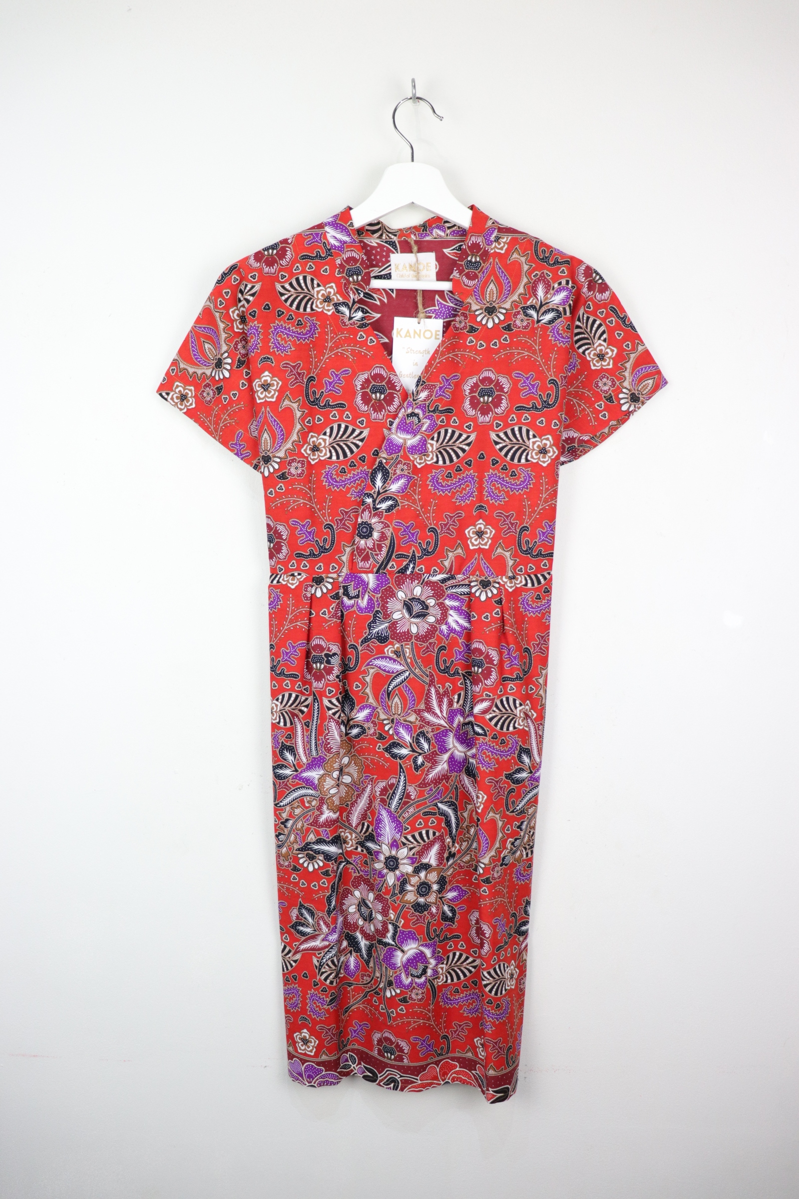 Kimono wrap dress w/ mandarin collar - Ria Li