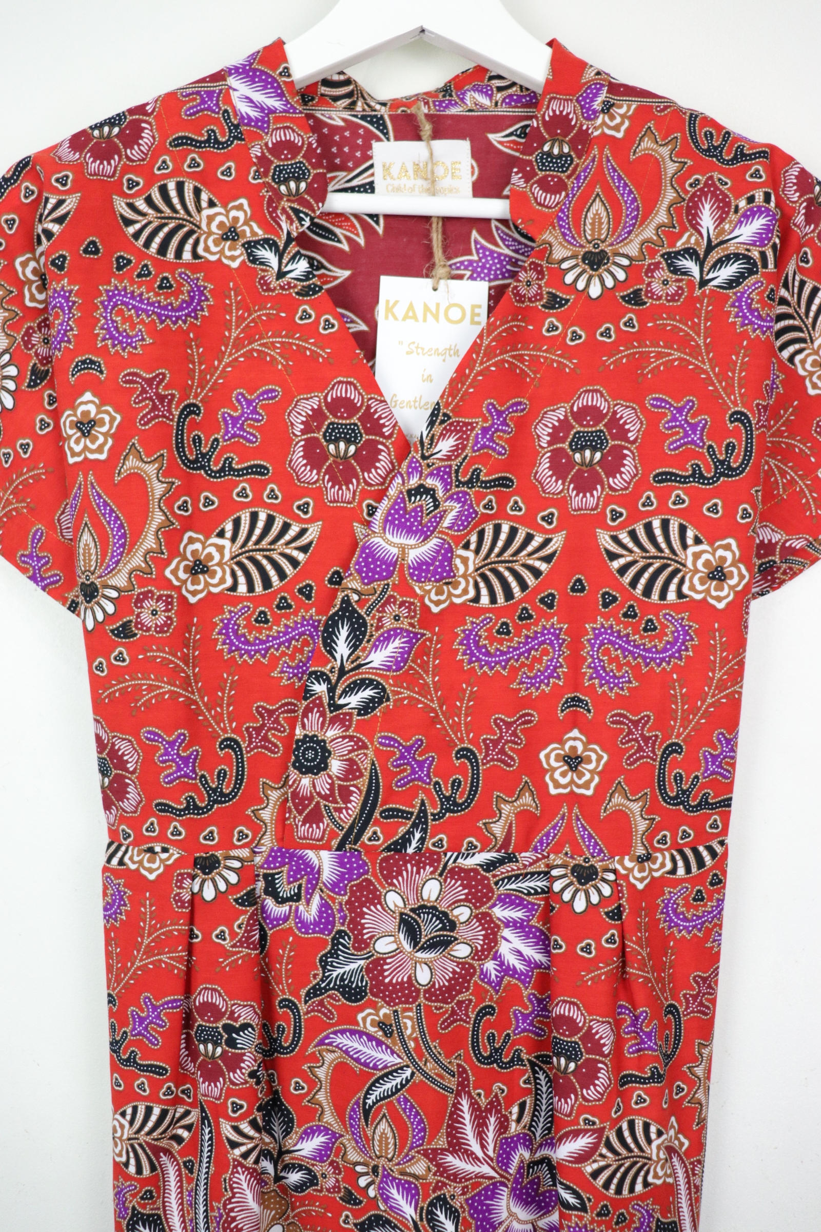 Kimono wrap dress w/ mandarin collar - Ria Li