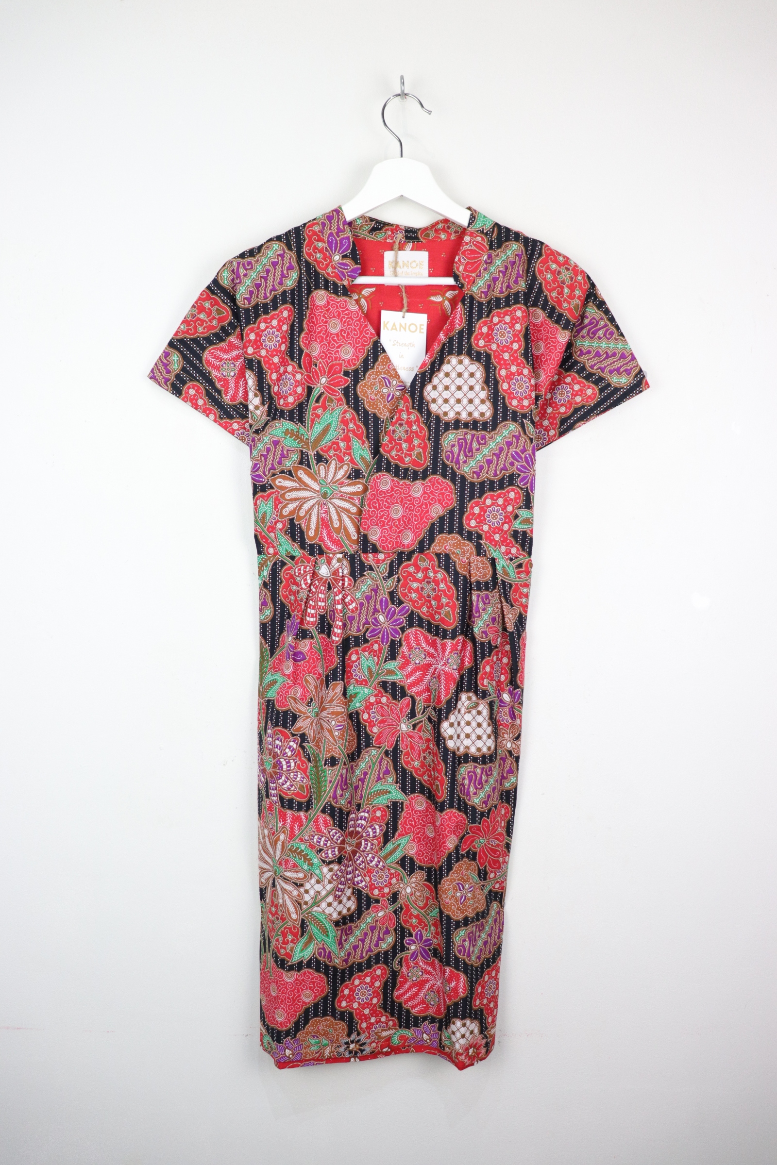 Kimono wrap dress w/ mandarin collar - Wonderful Li