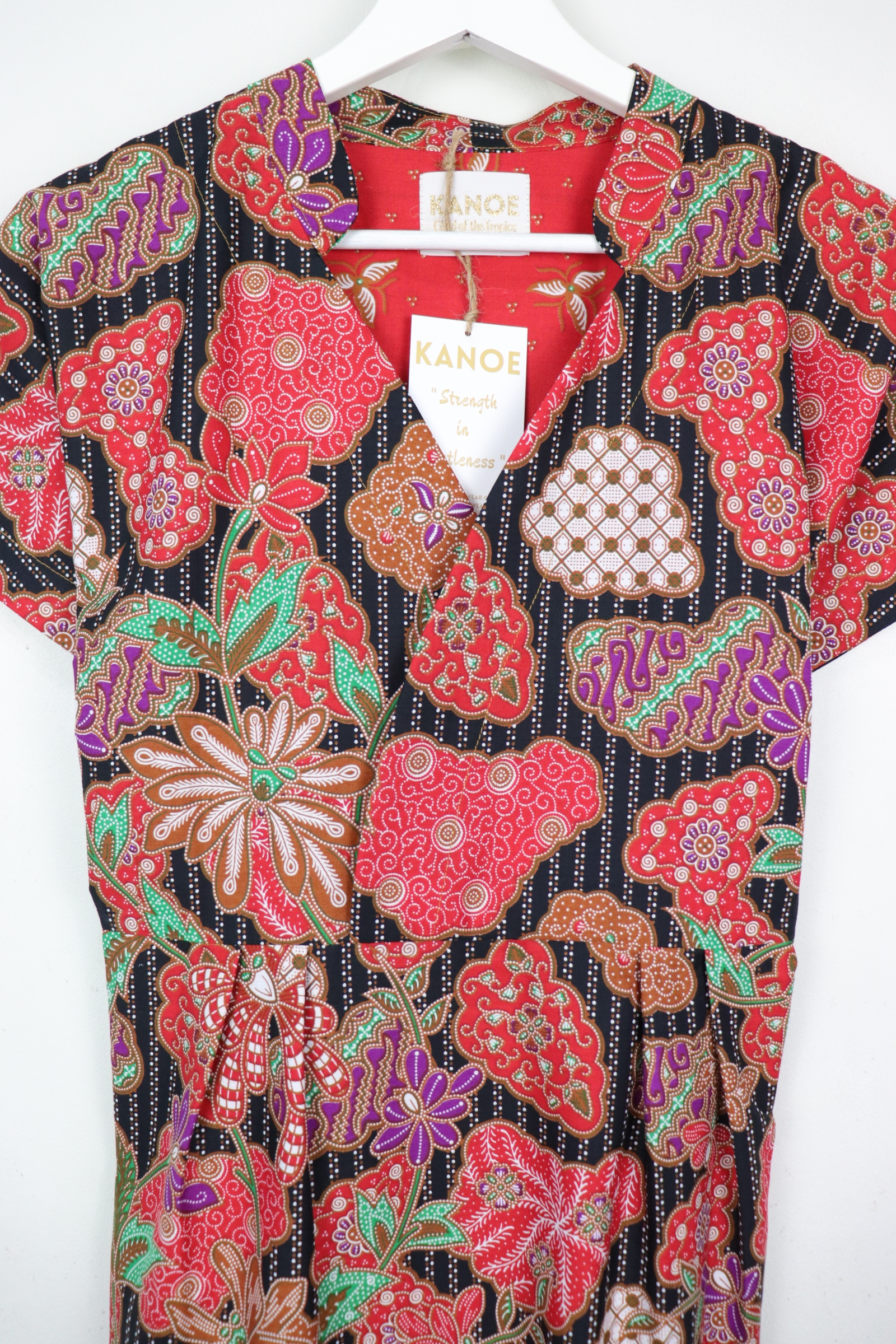 Kimono wrap dress w/ mandarin collar - Wonderful Li