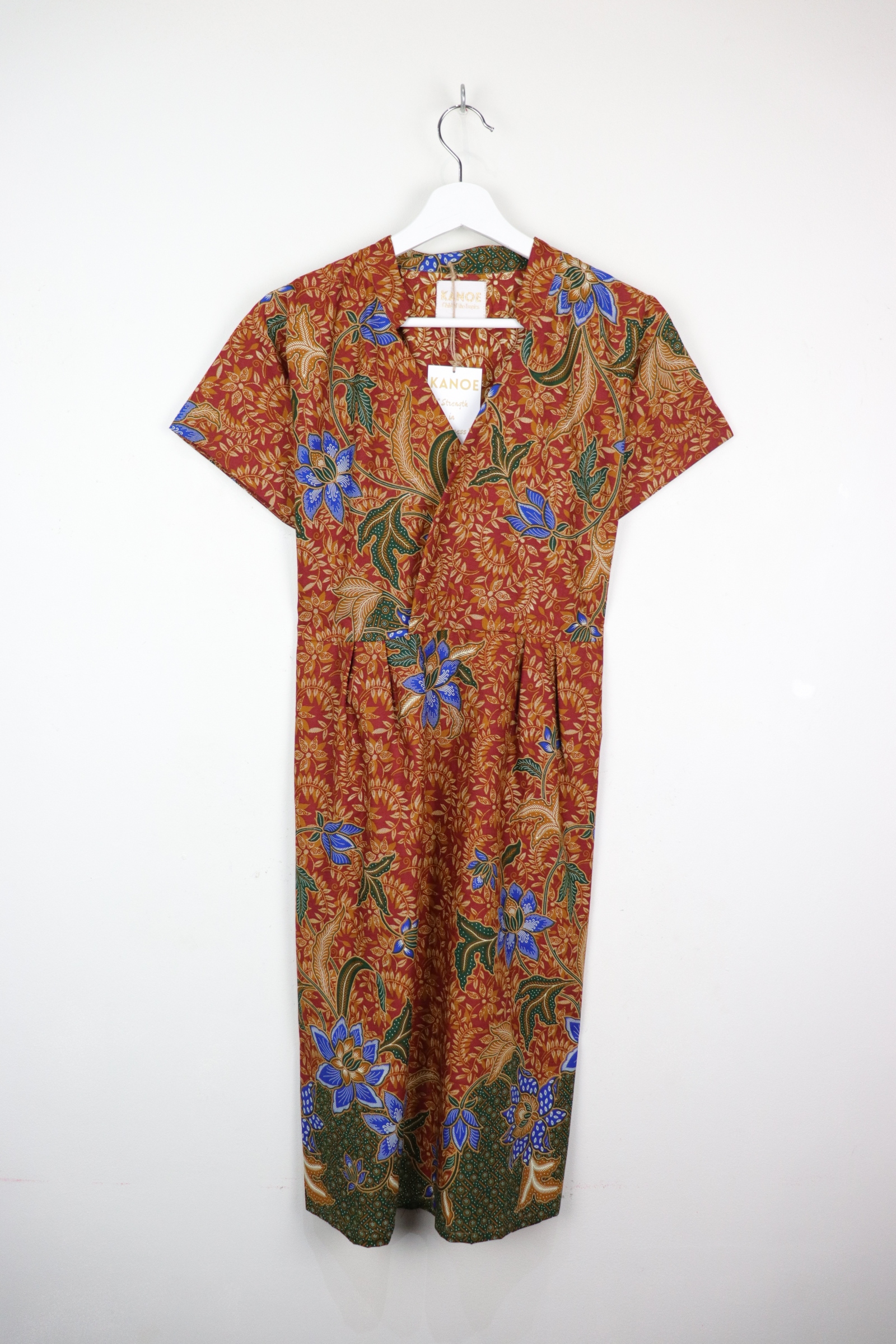 Kimono wrap dress w/ mandarin collar - Warm Li
