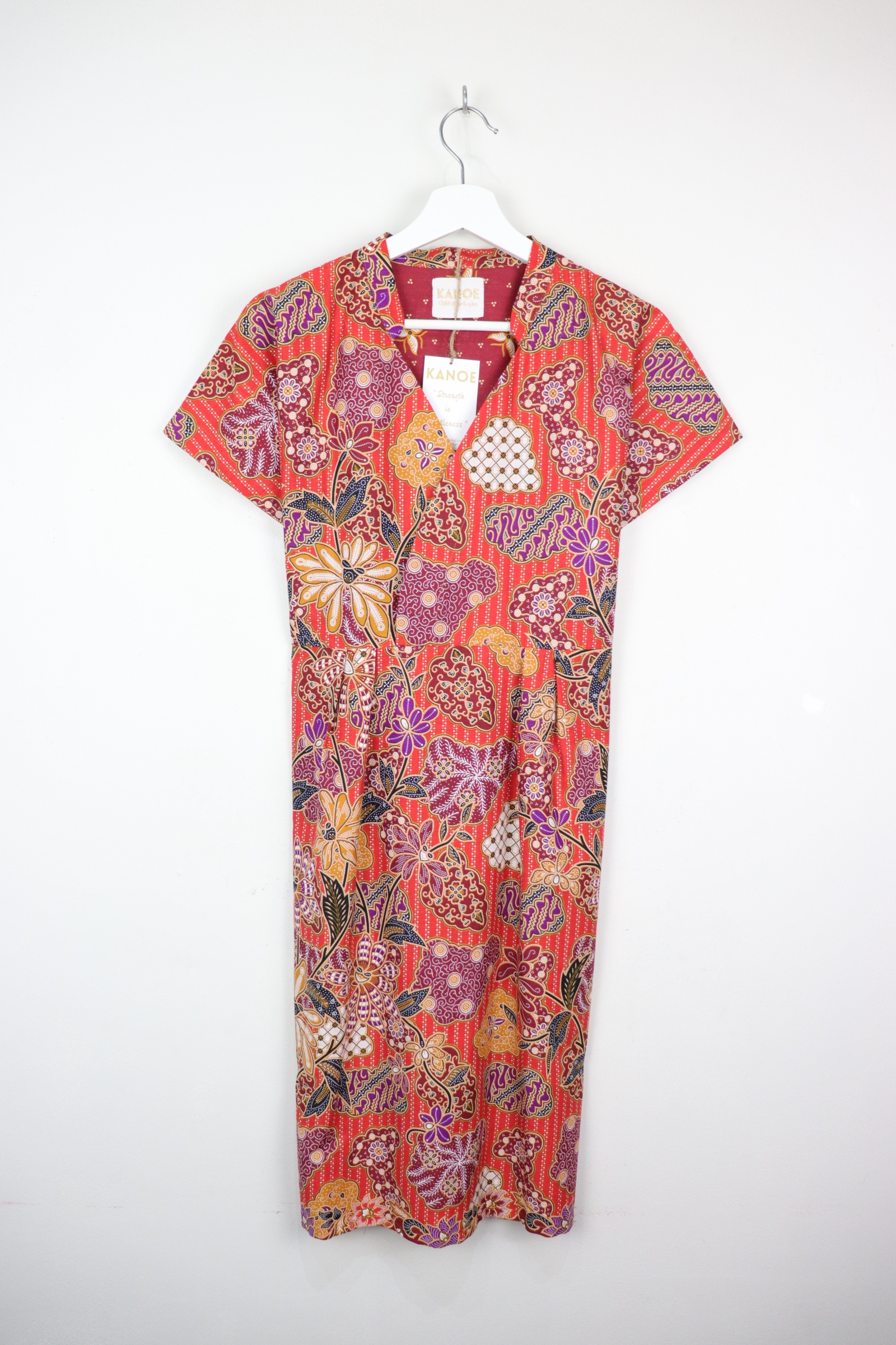 Kimono wrap dress w/ mandarin collar - Daya Li