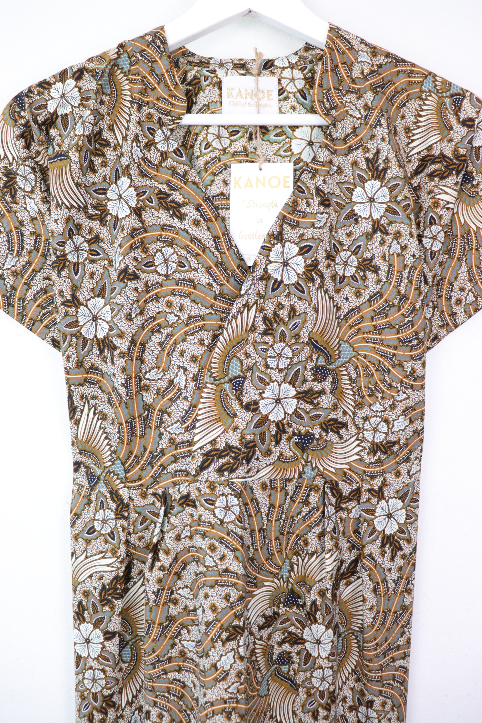 Kimono wrap dress w/ mandarin collar - Blessed Li