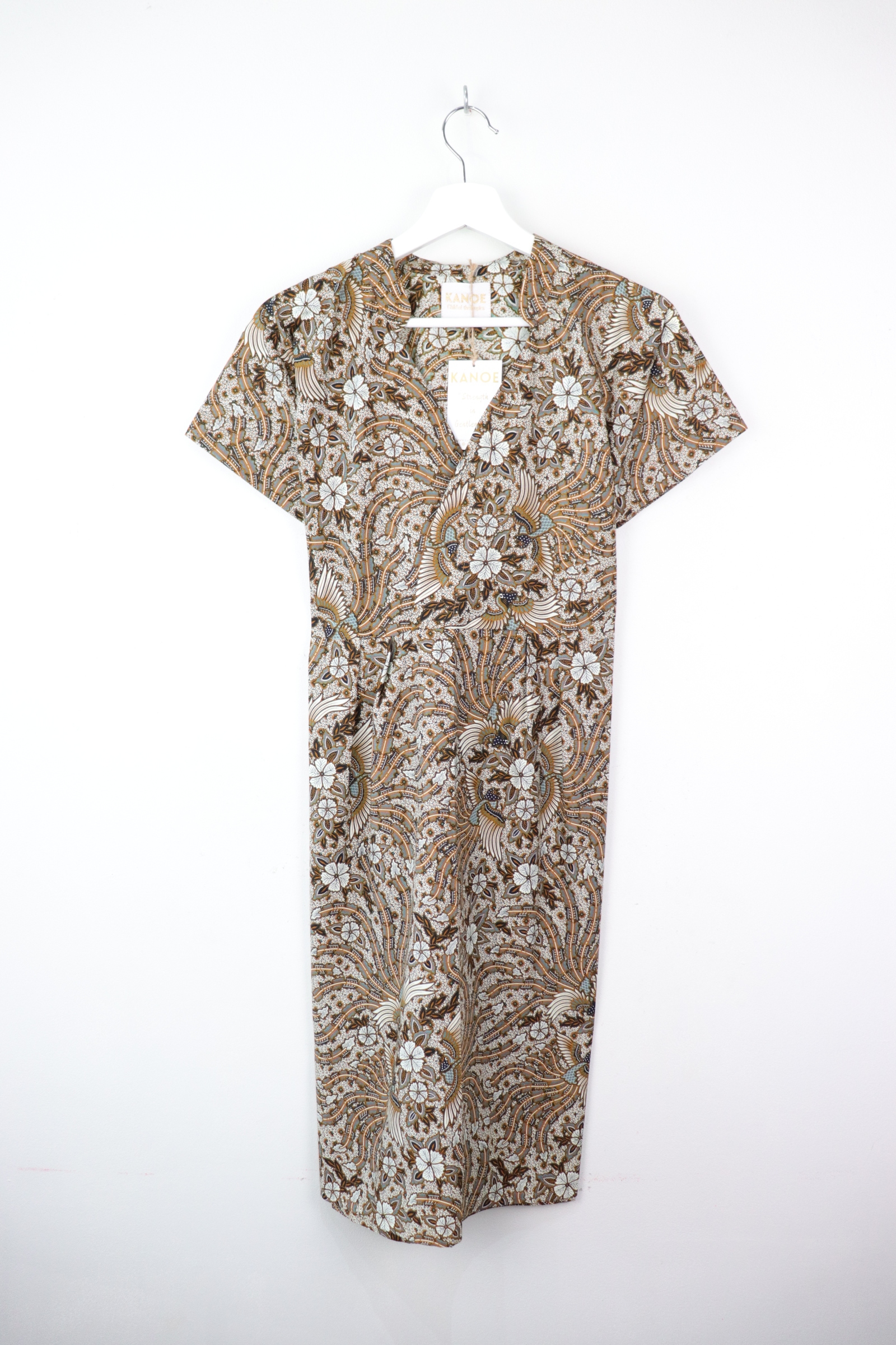 Kimono wrap dress w/ mandarin collar - Blessed Li