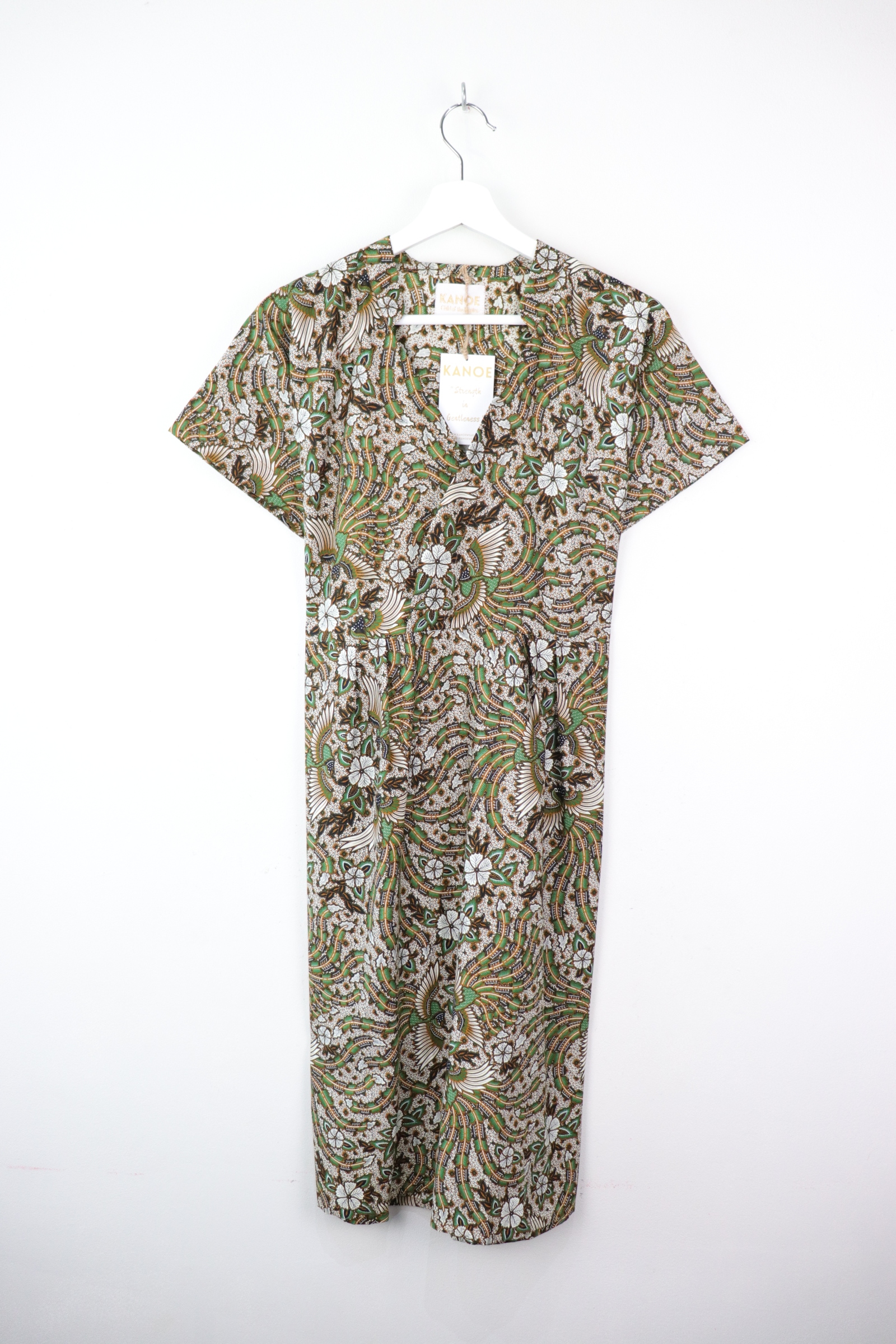Kimono wrap dress w/ mandarin collar - Creative Li