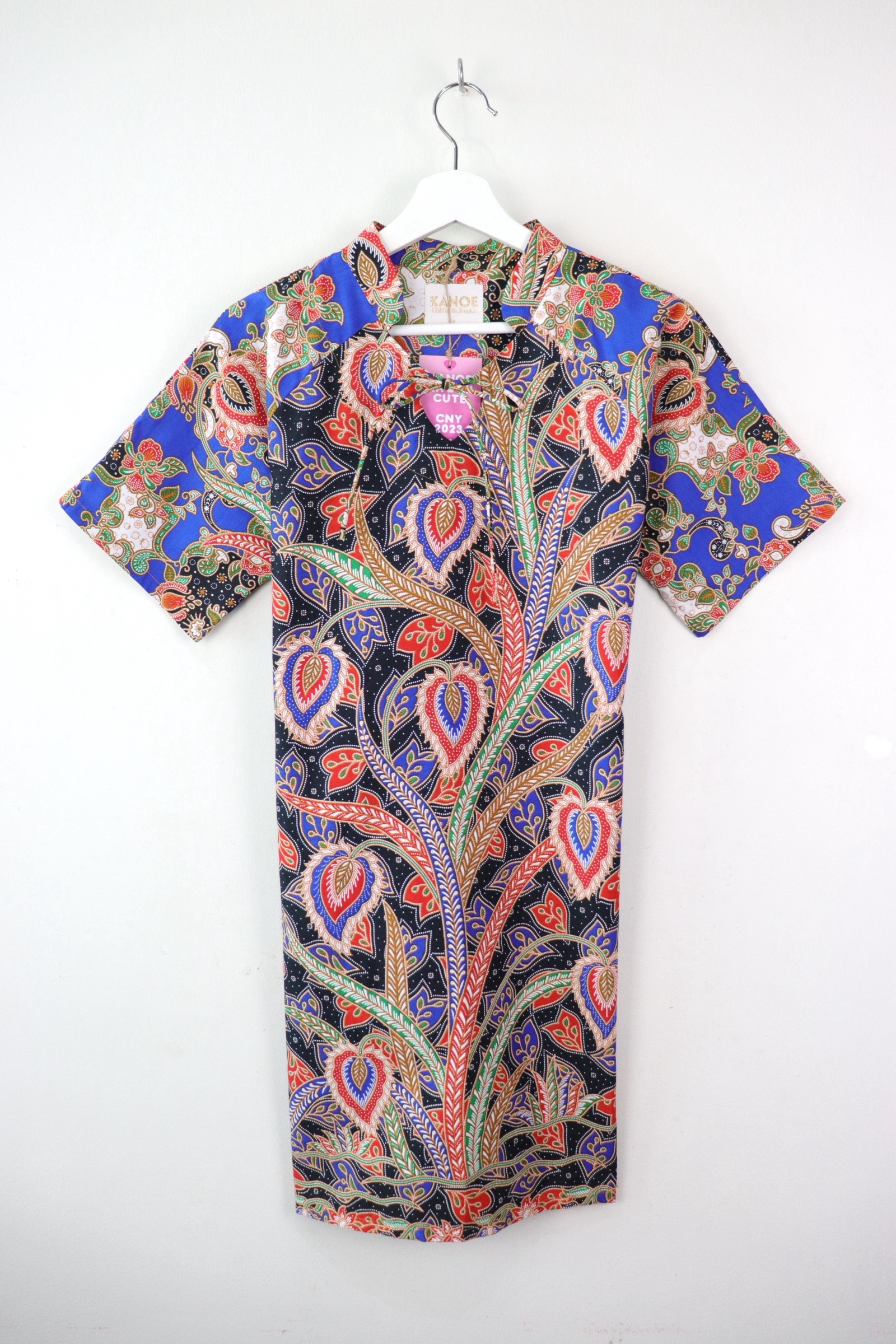 Bunny Heart Qi Pao Short - Mei Peacock ( s - m )