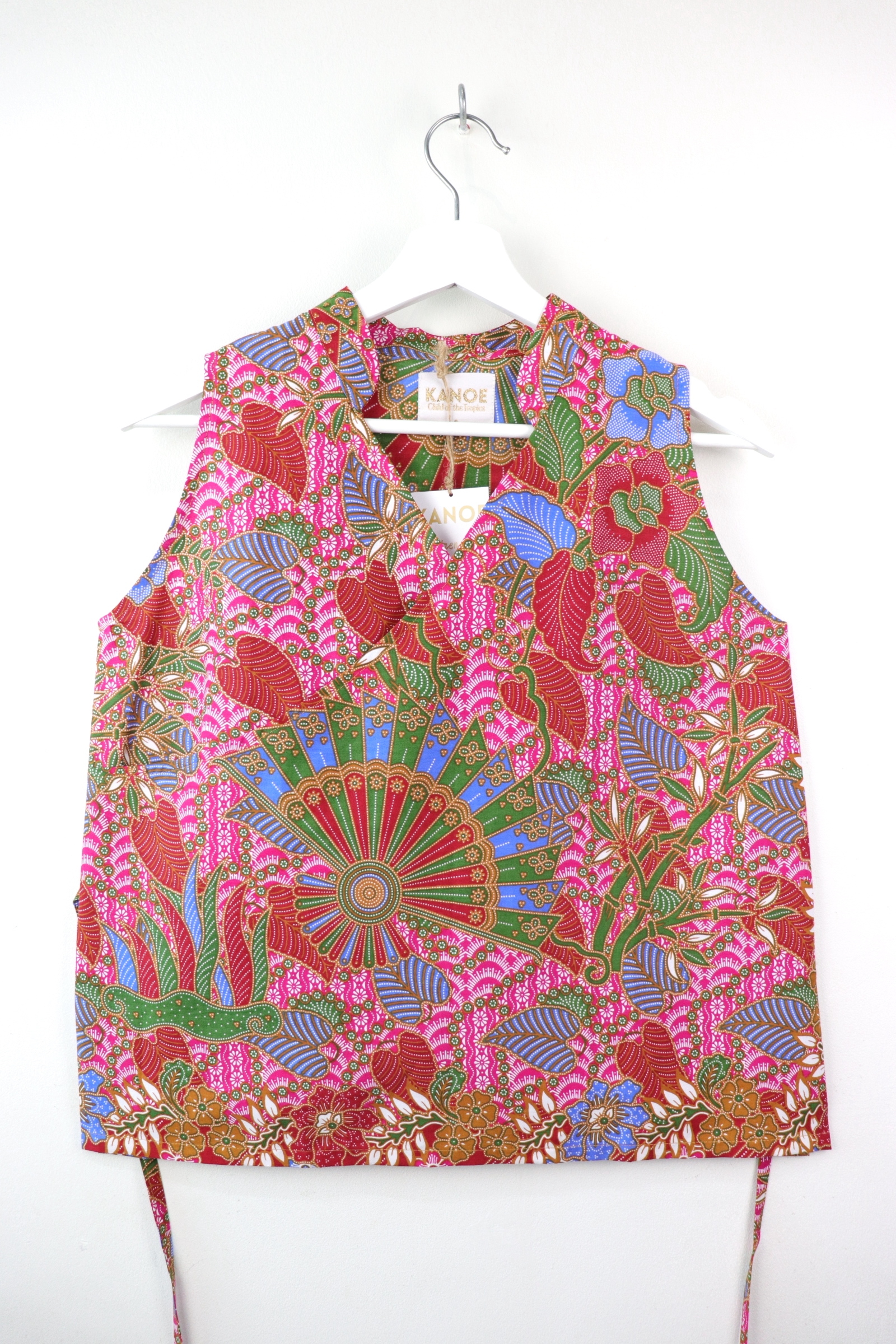 SamFu Batik Top - Su Hearty (S-M) (Pink)