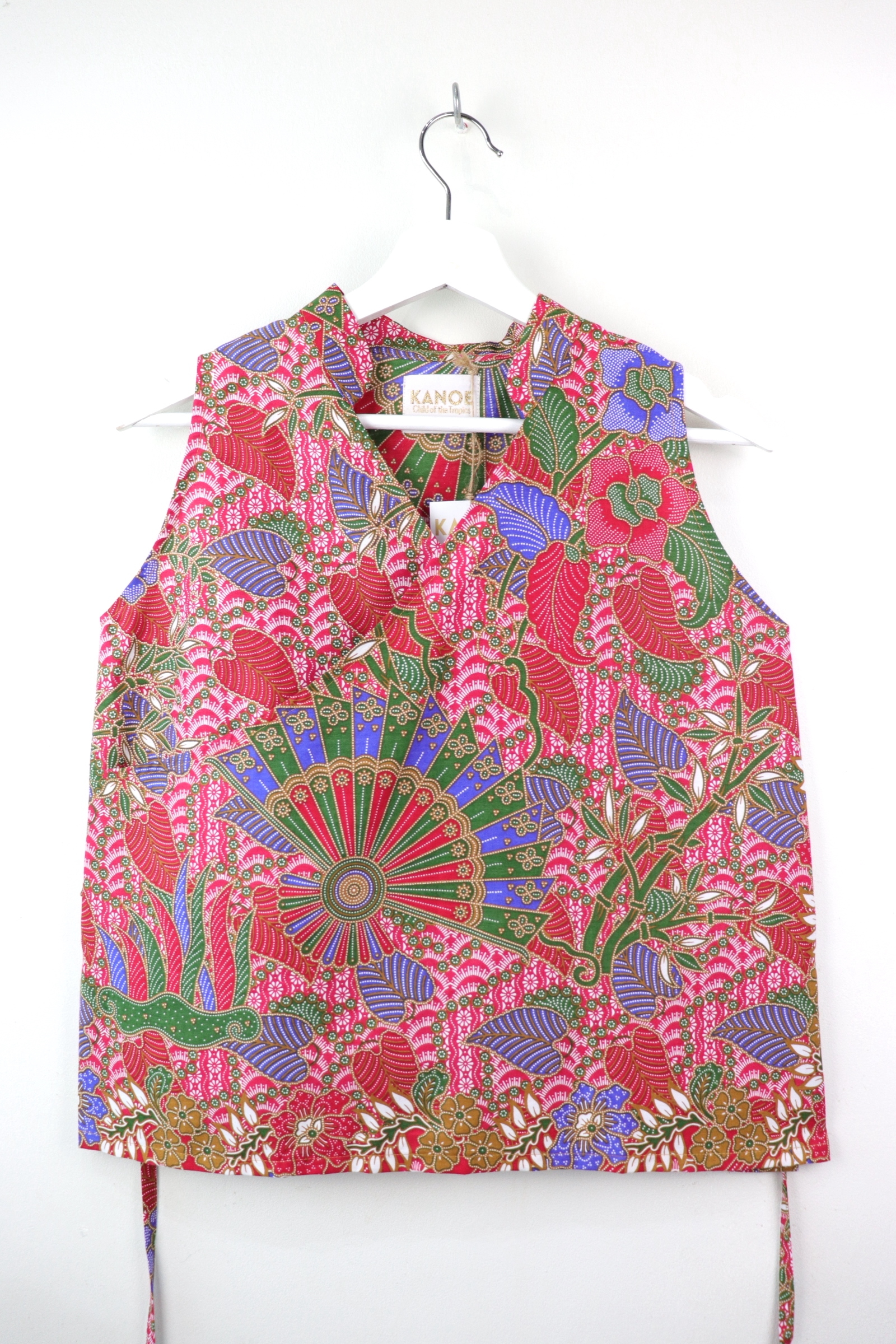 SamFu Batik Top - Su Sun (S-M) (Red)
