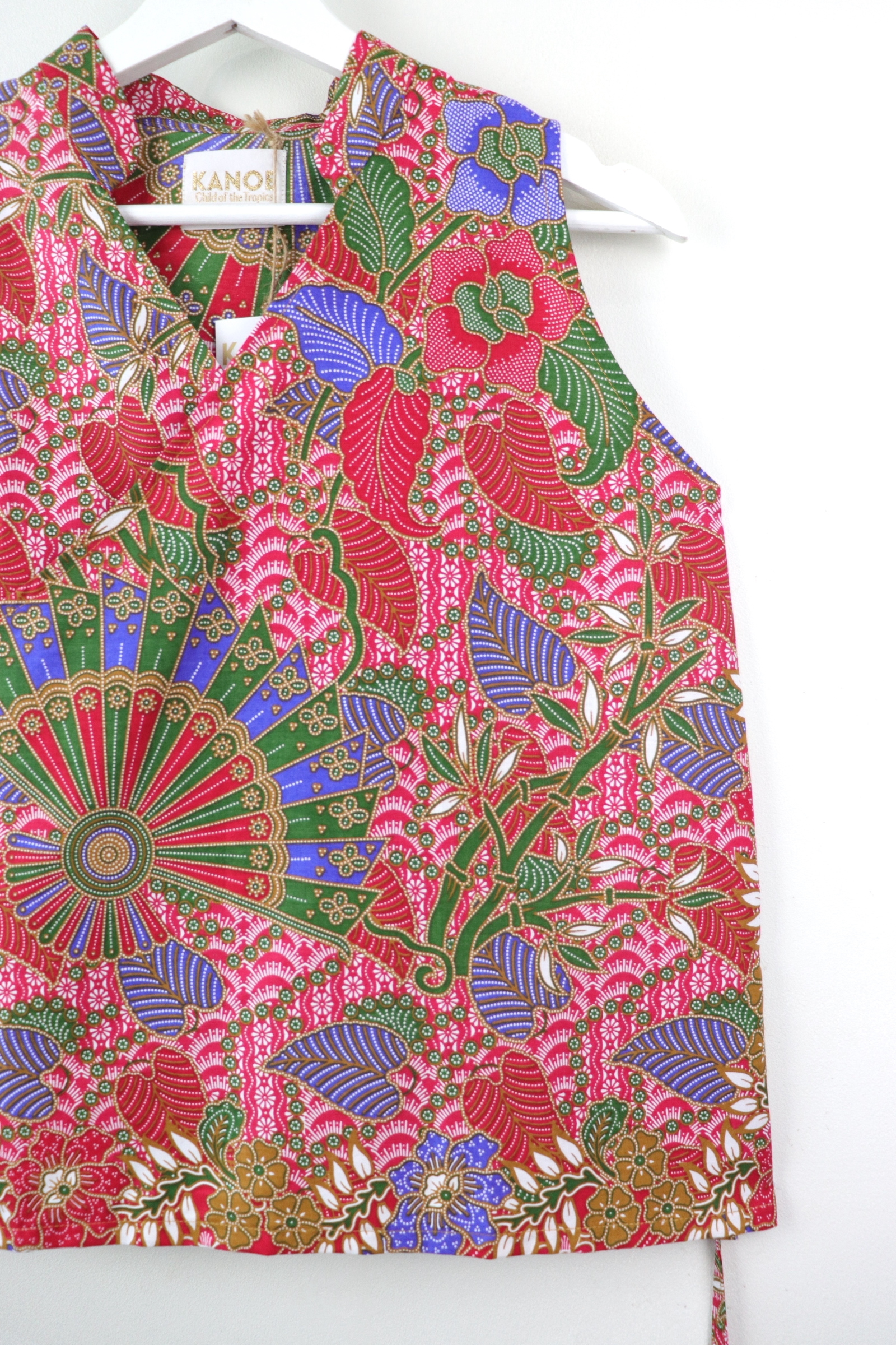 SamFu Batik Top - Su Sun (S-M) (Red)