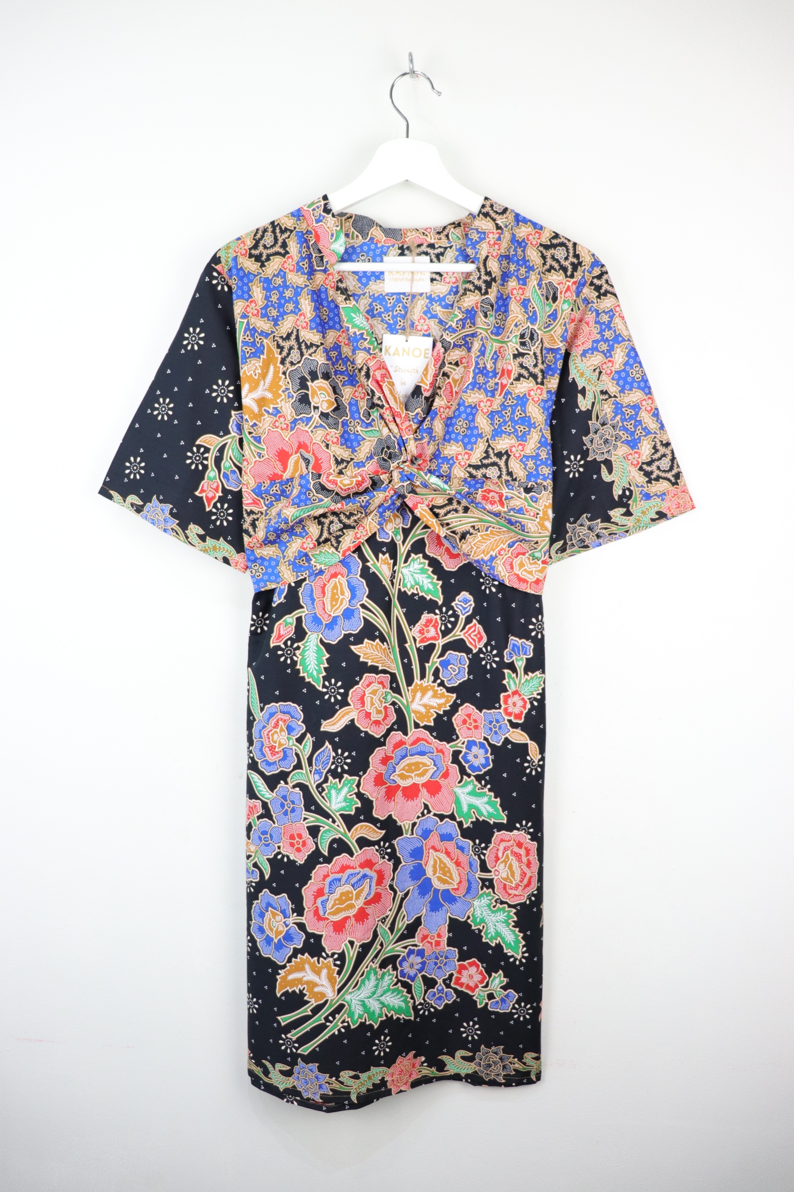 Twisted Front Dress w/ mandarin collar - Fei Starry