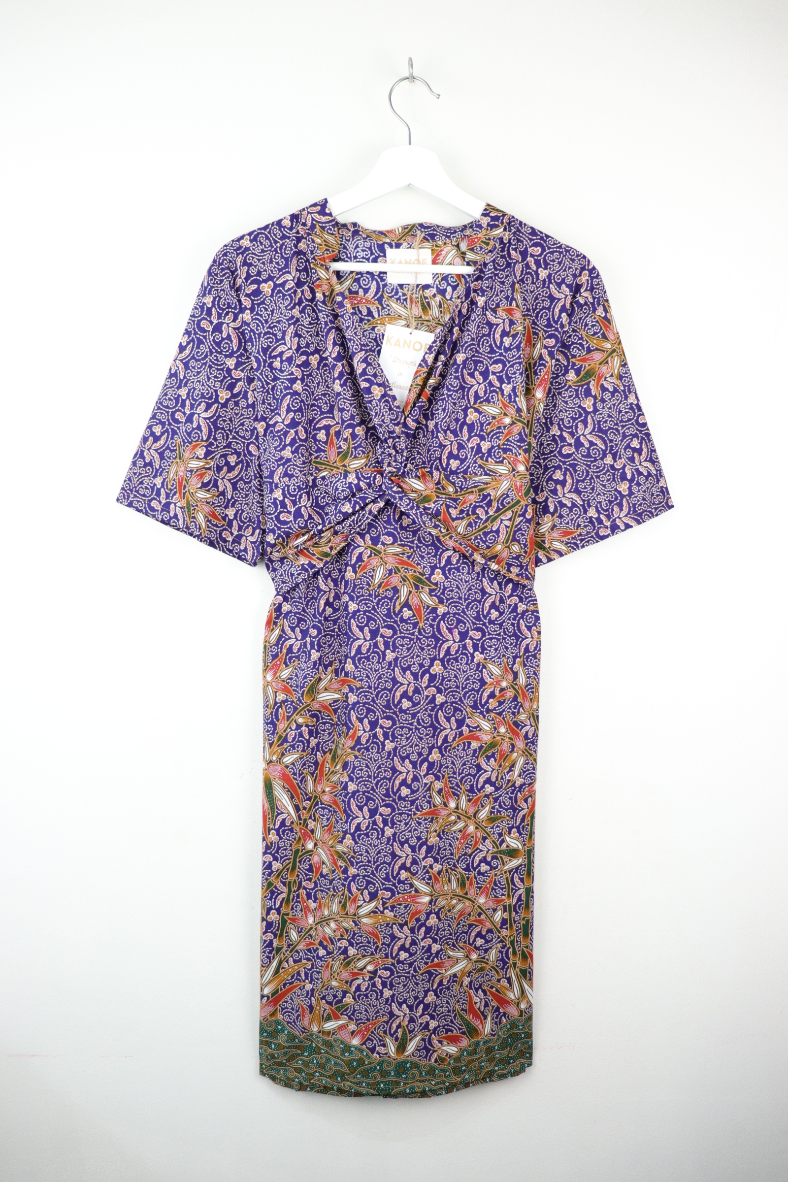 Twisted Front Dress w/ mandarin collar - Fei Breezy