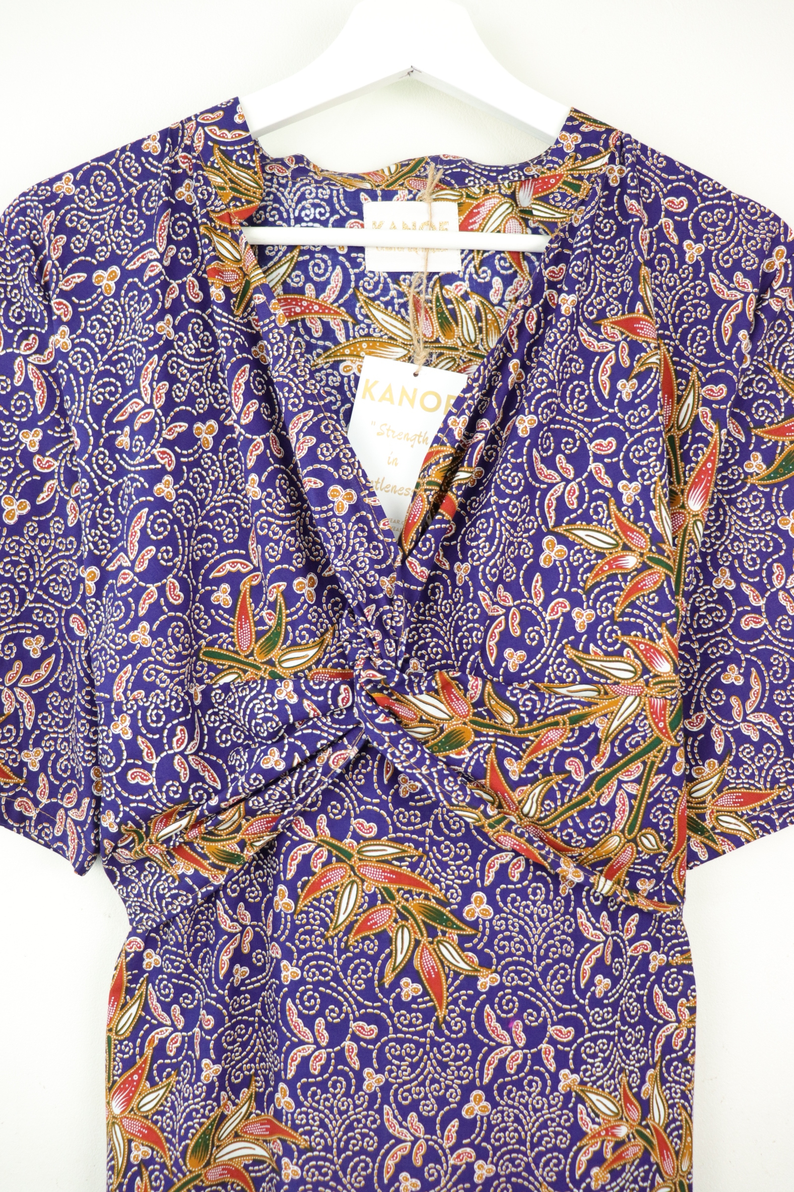 Twisted Front Dress w/ mandarin collar - Fei Breezy