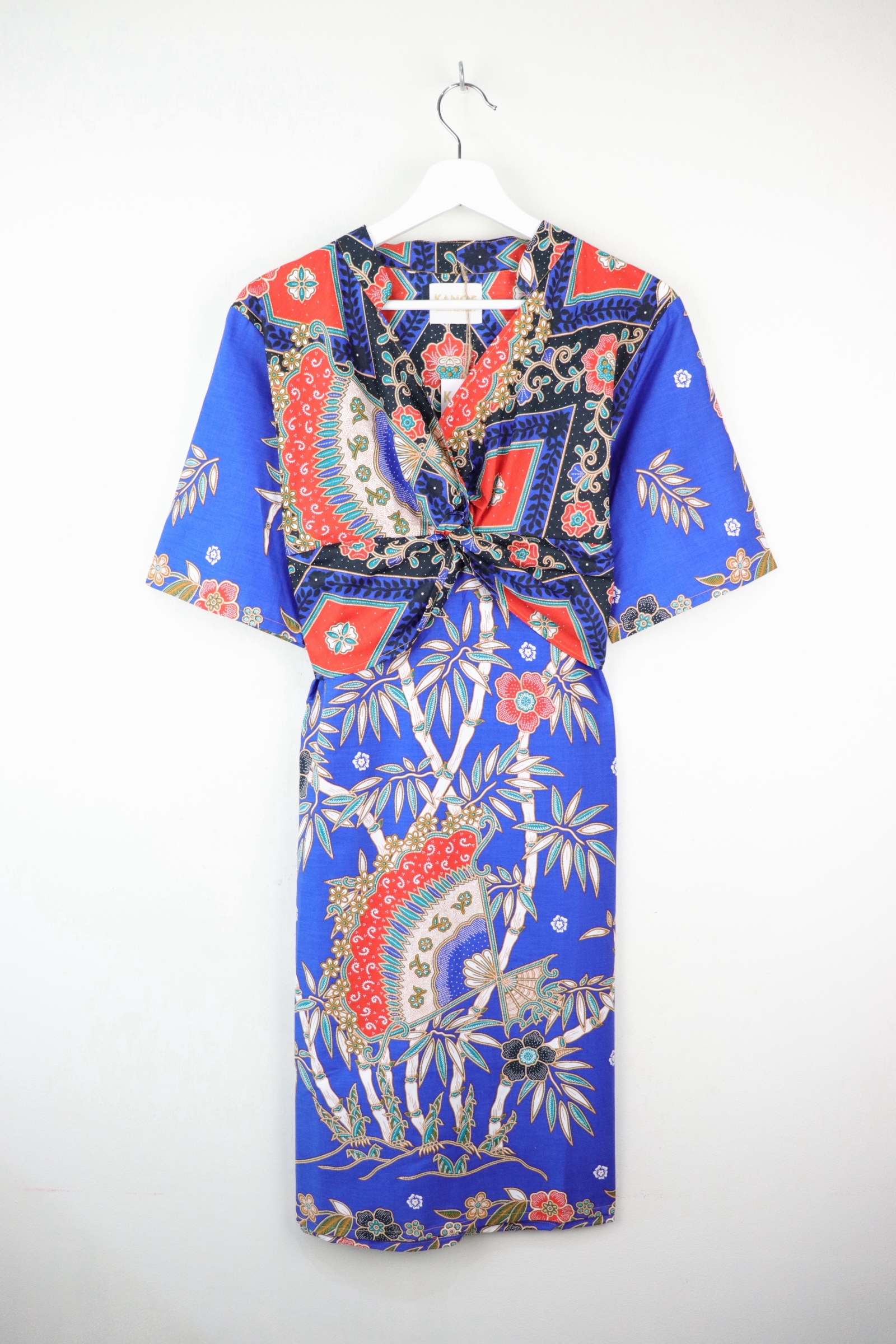 Twisted Front Dress w/ mandarin collar - Fei Jewel