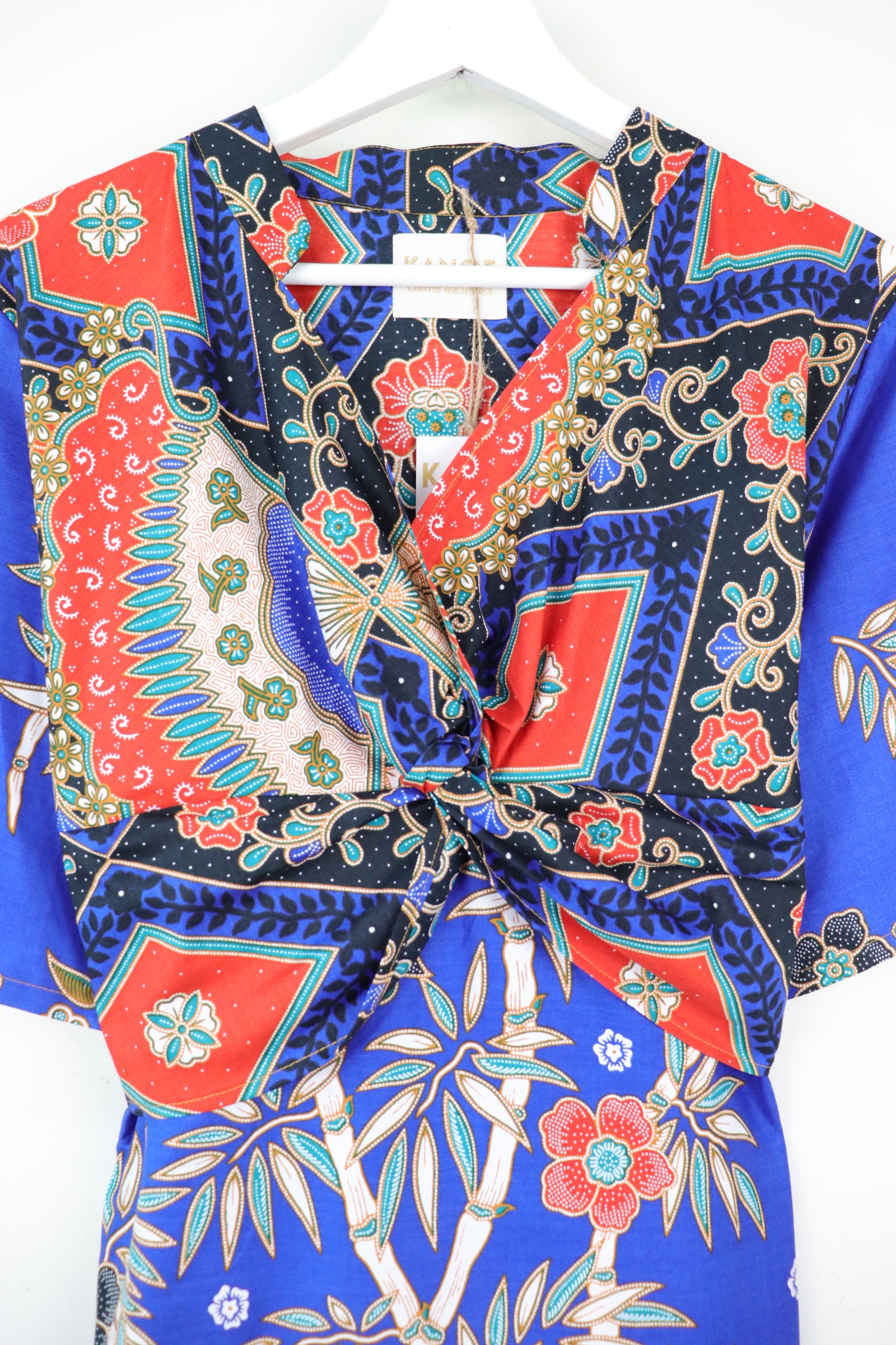 Twisted Front Dress w/ mandarin collar - Fei Jewel