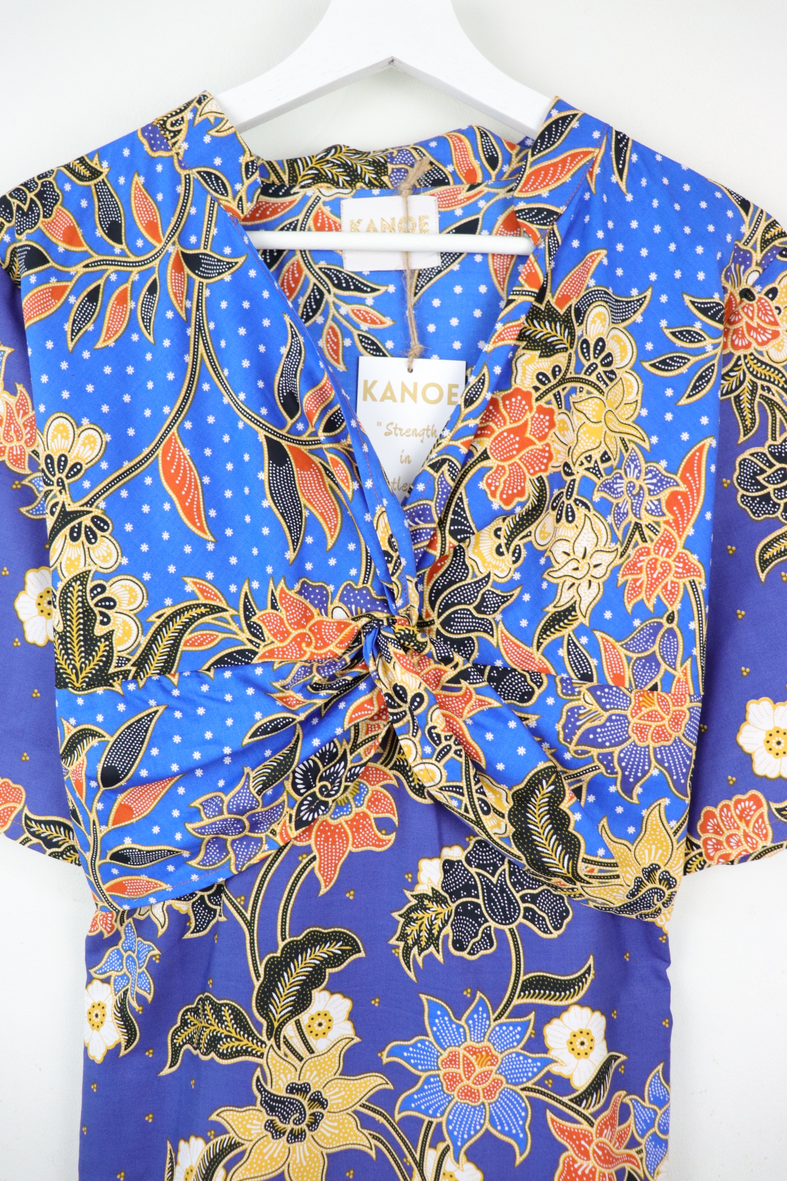 Twisted Front Dress w/ mandarin collar - Fei Daisie