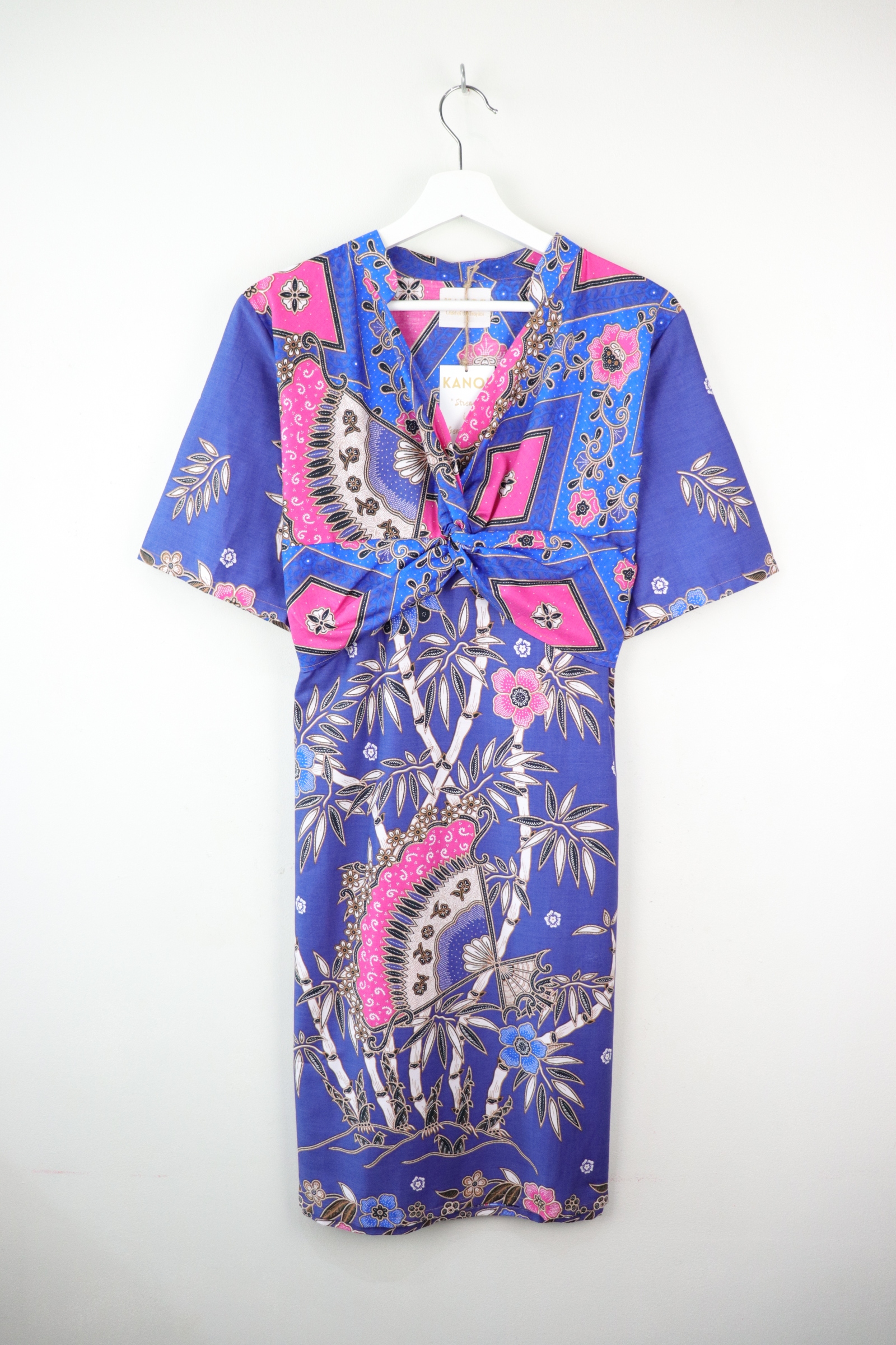 Twisted Front Dress w/ mandarin collar - Fei Peace