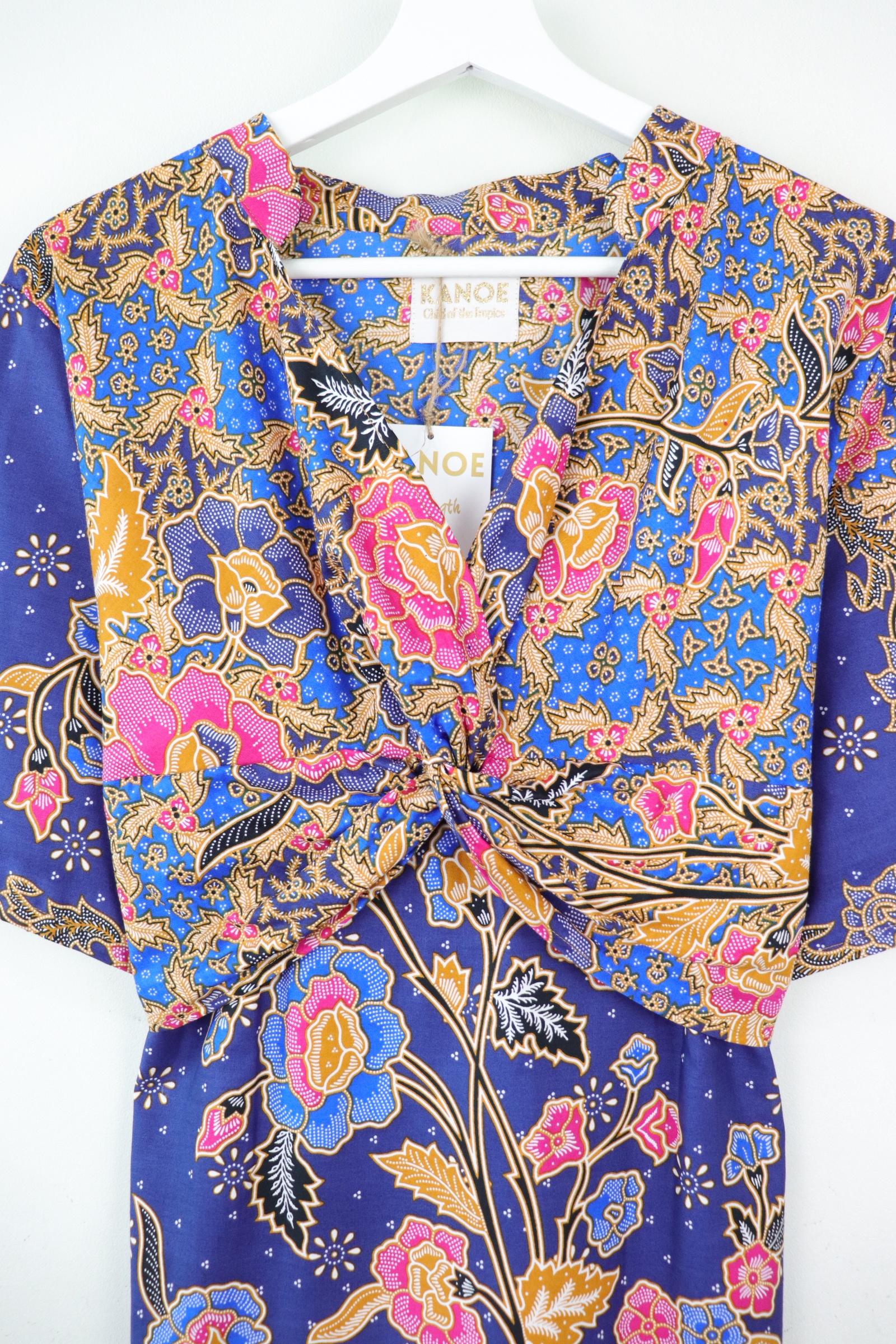 Twisted Front Dress w/ mandarin collar - Fei Noble