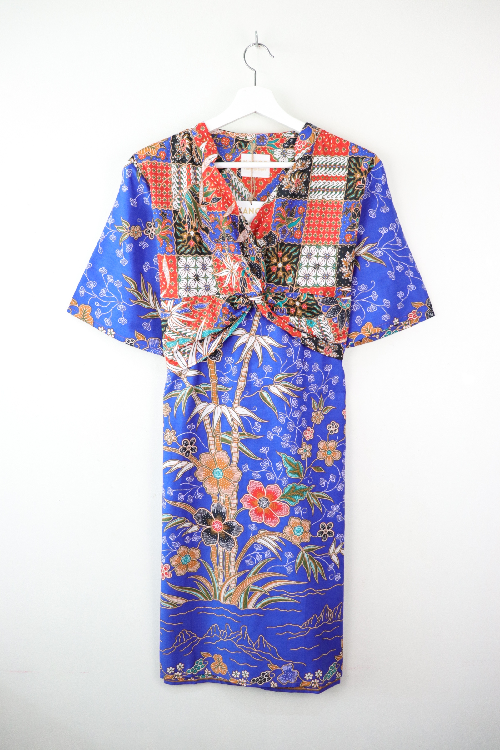 Twisted Front Dress w/ mandarin collar - Fei Pearl