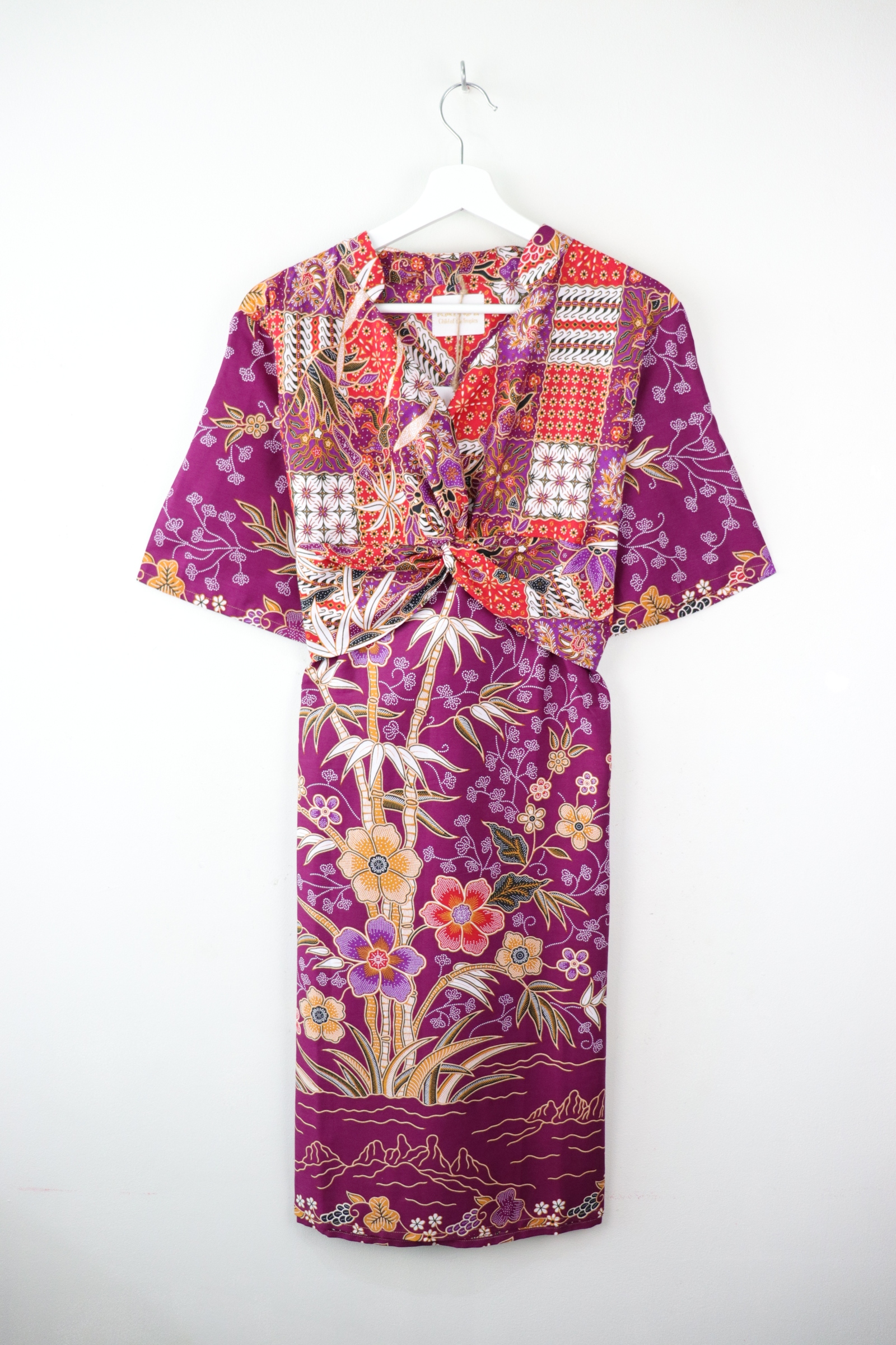 Twisted Front Dress w/ mandarin collar - Fei Delight 
