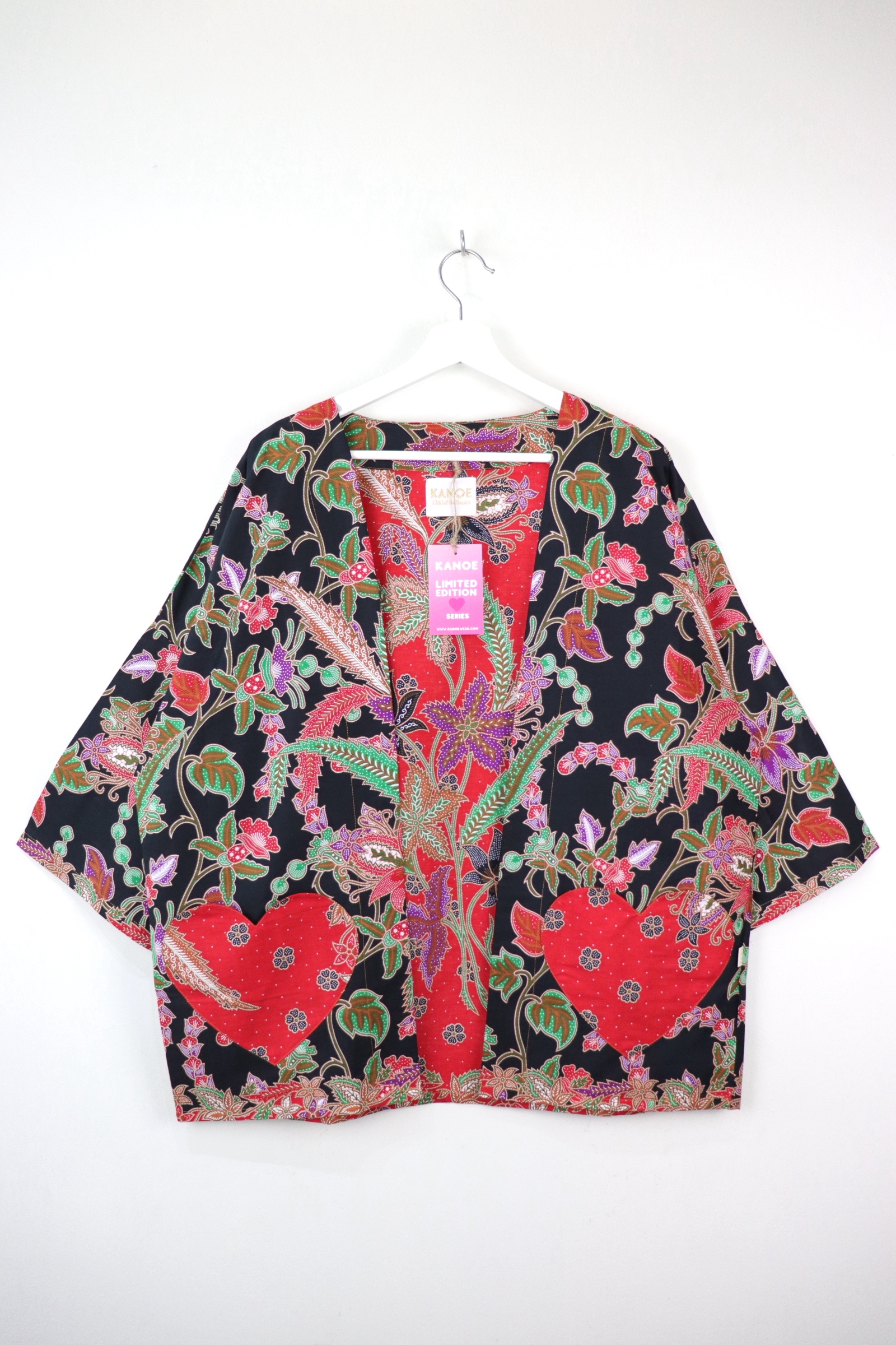 Kimono Basic Heart Pockets - Watermelon Sugar