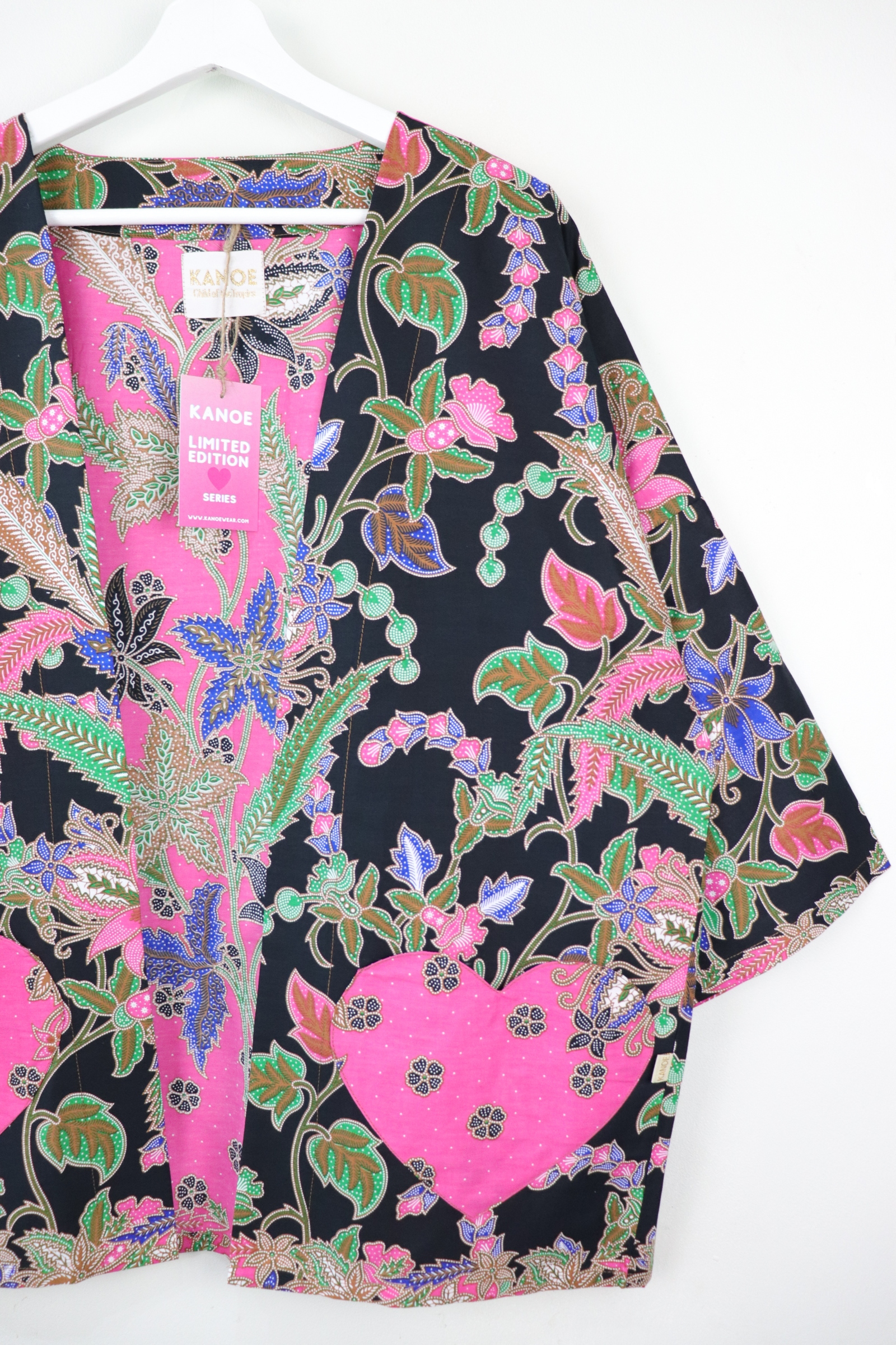 Kimono Basic Heart Pockets - Sweet Night