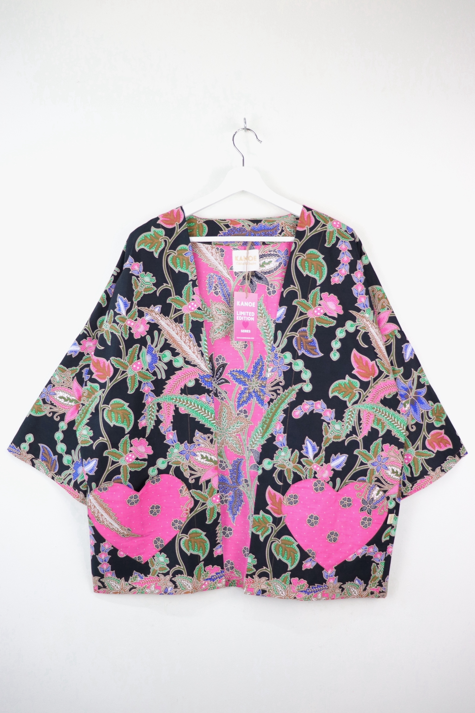 Kimono Basic Heart Pockets - Sweet Night
